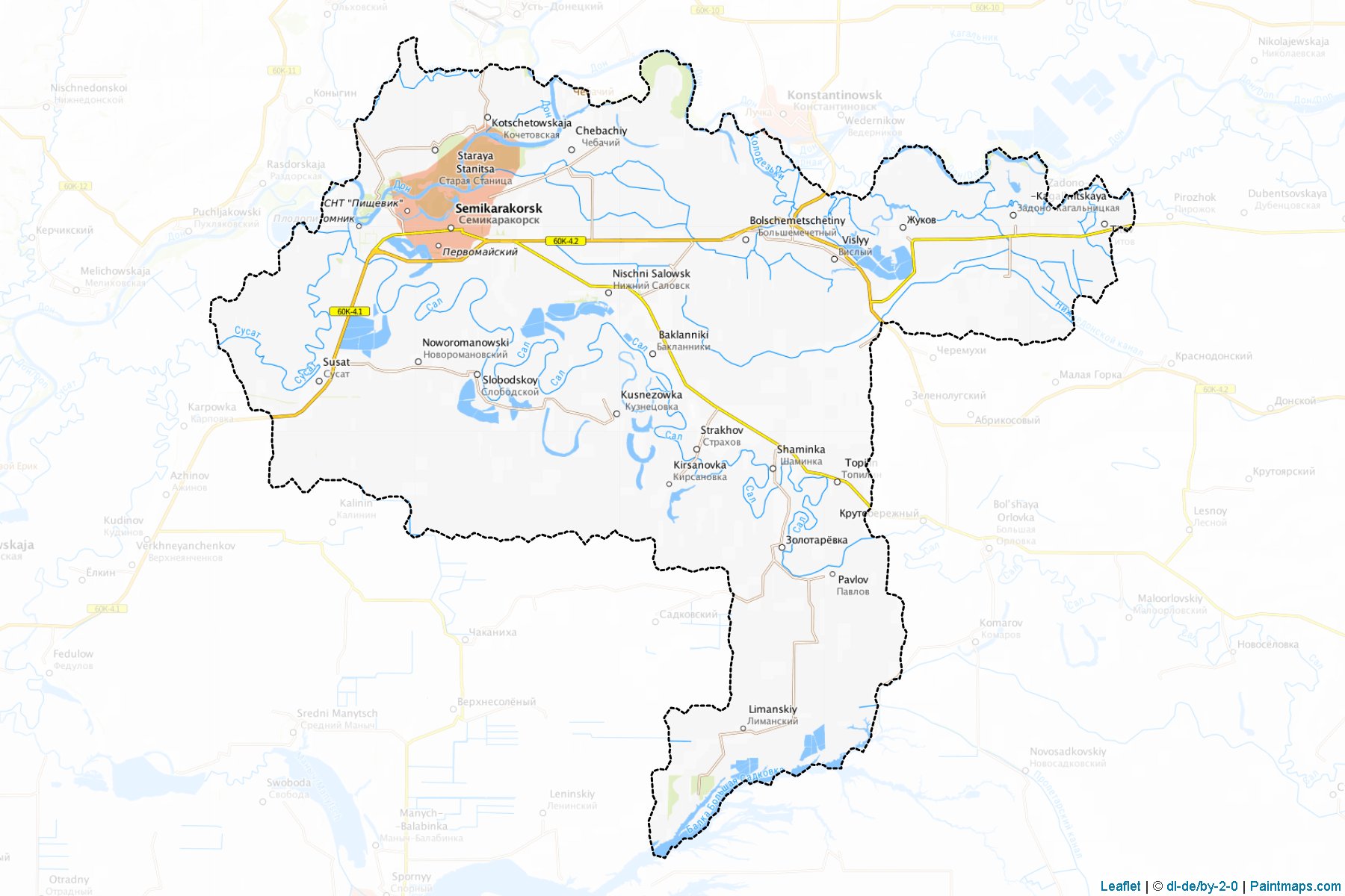 Semikarakorskiy (Rostov) Map Cropping Samples-1