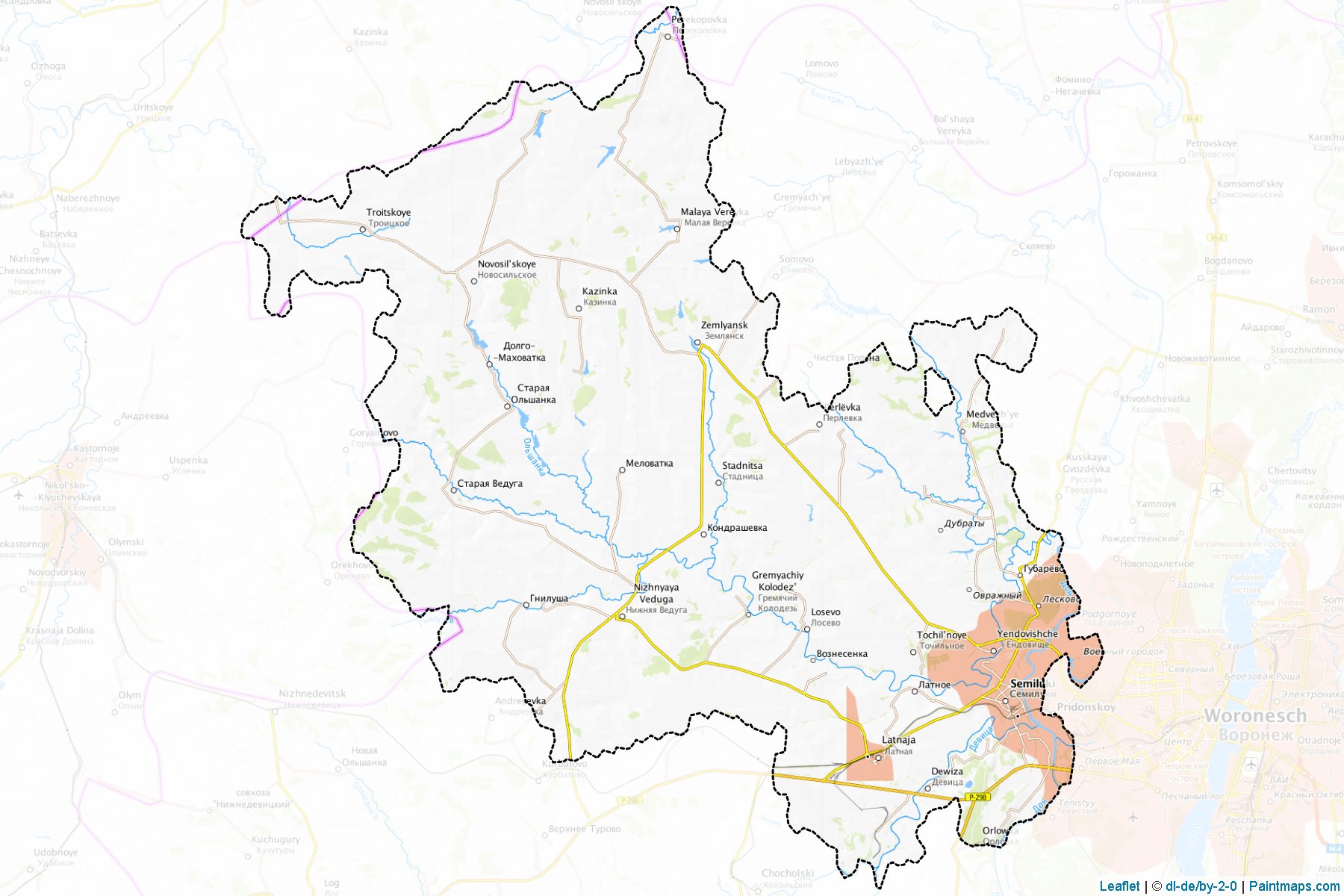 Semilukskiy (Voronezh) Map Cropping Samples-1