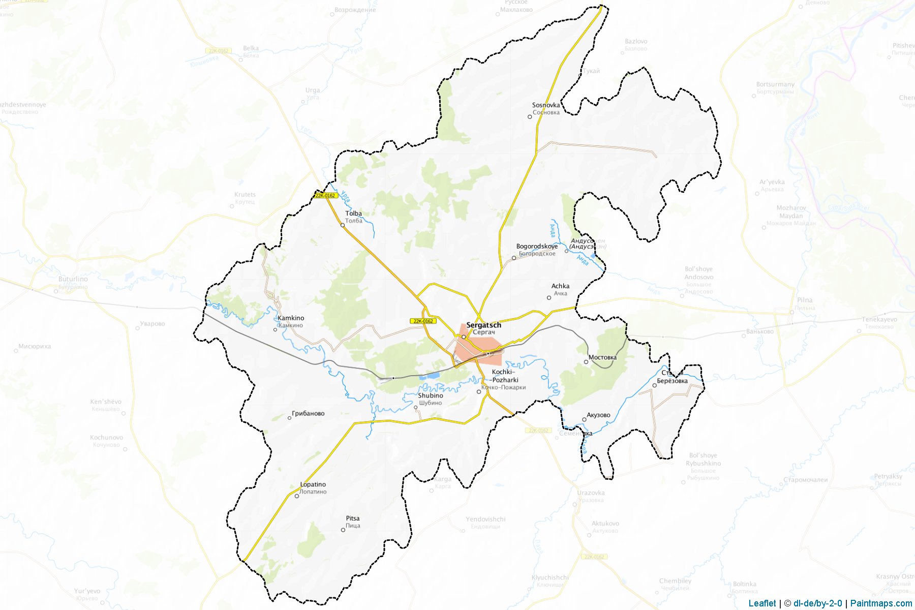 Sergachskiy (Nizhny Novgorod) Map Cropping Samples-1