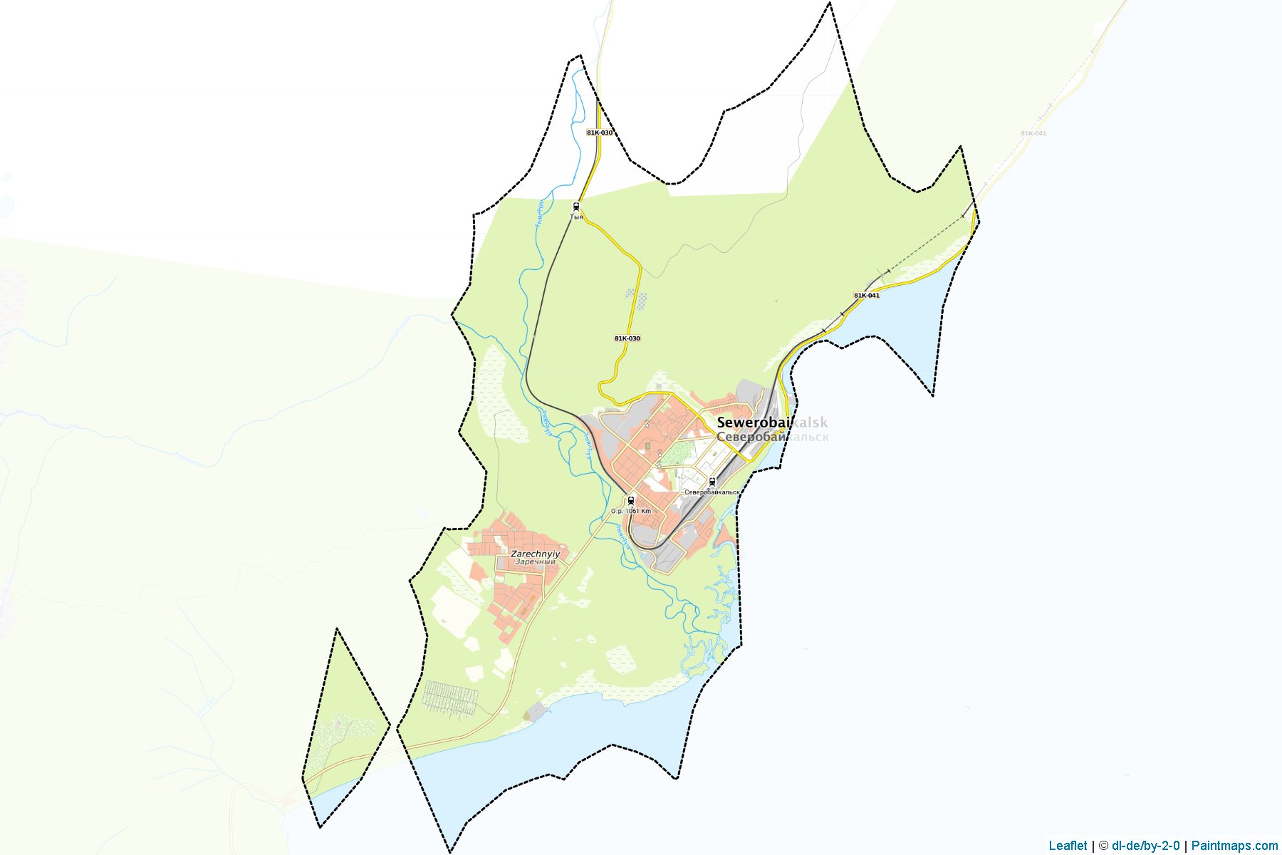 Severobajkal'sk (Buryatya) Haritası Örnekleri-1