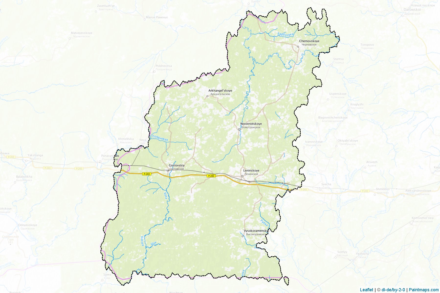 Muestras de recorte de mapas Shabalinskiy (Kirov)-1