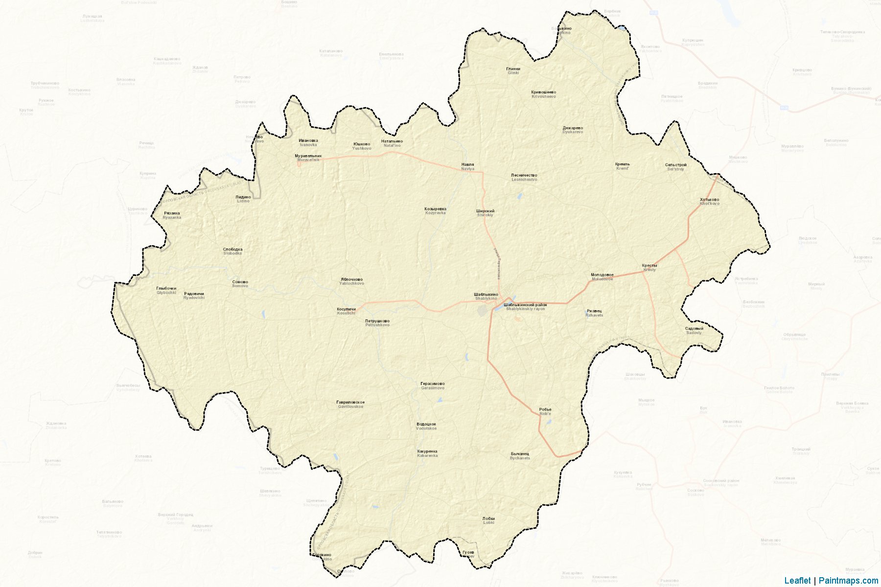 Shablykinskiy (Oryol) Map Cropping Samples-2