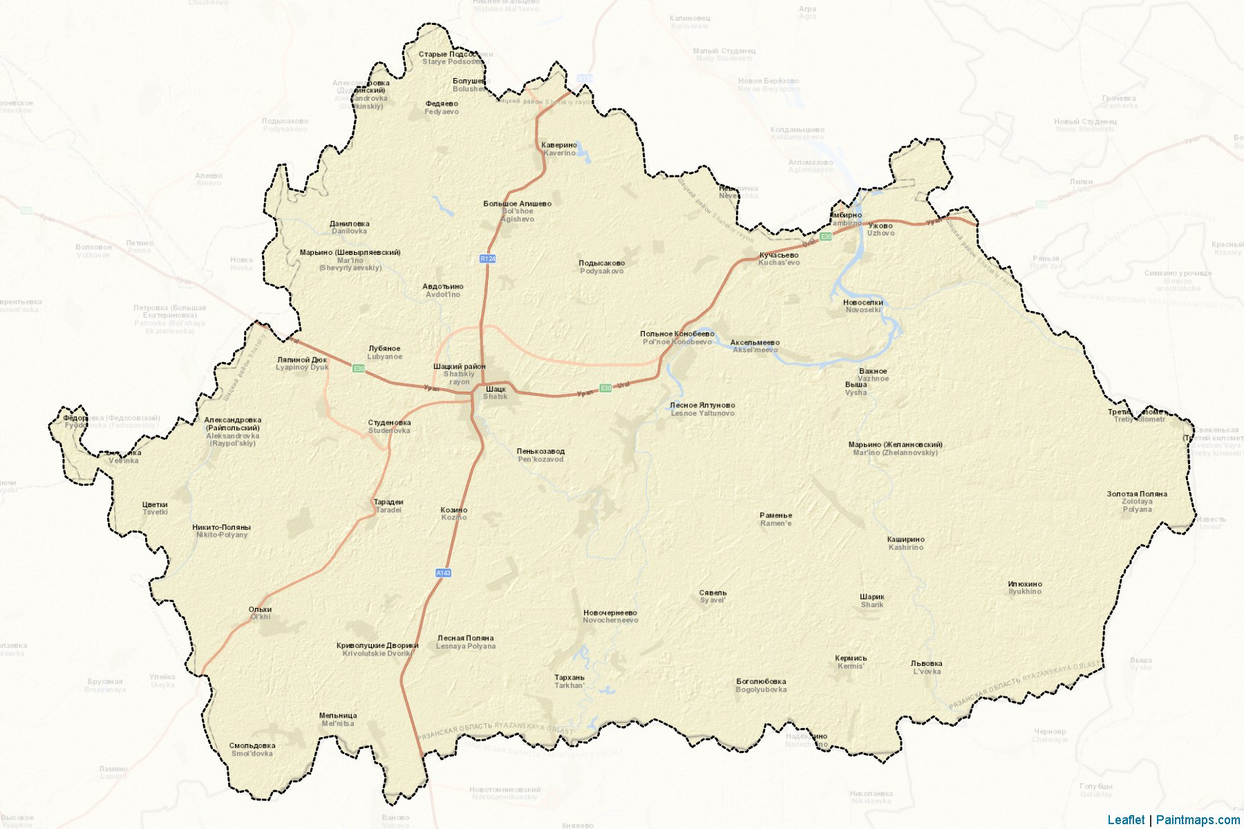 Shatskiy (Ryazan) Map Cropping Samples-2