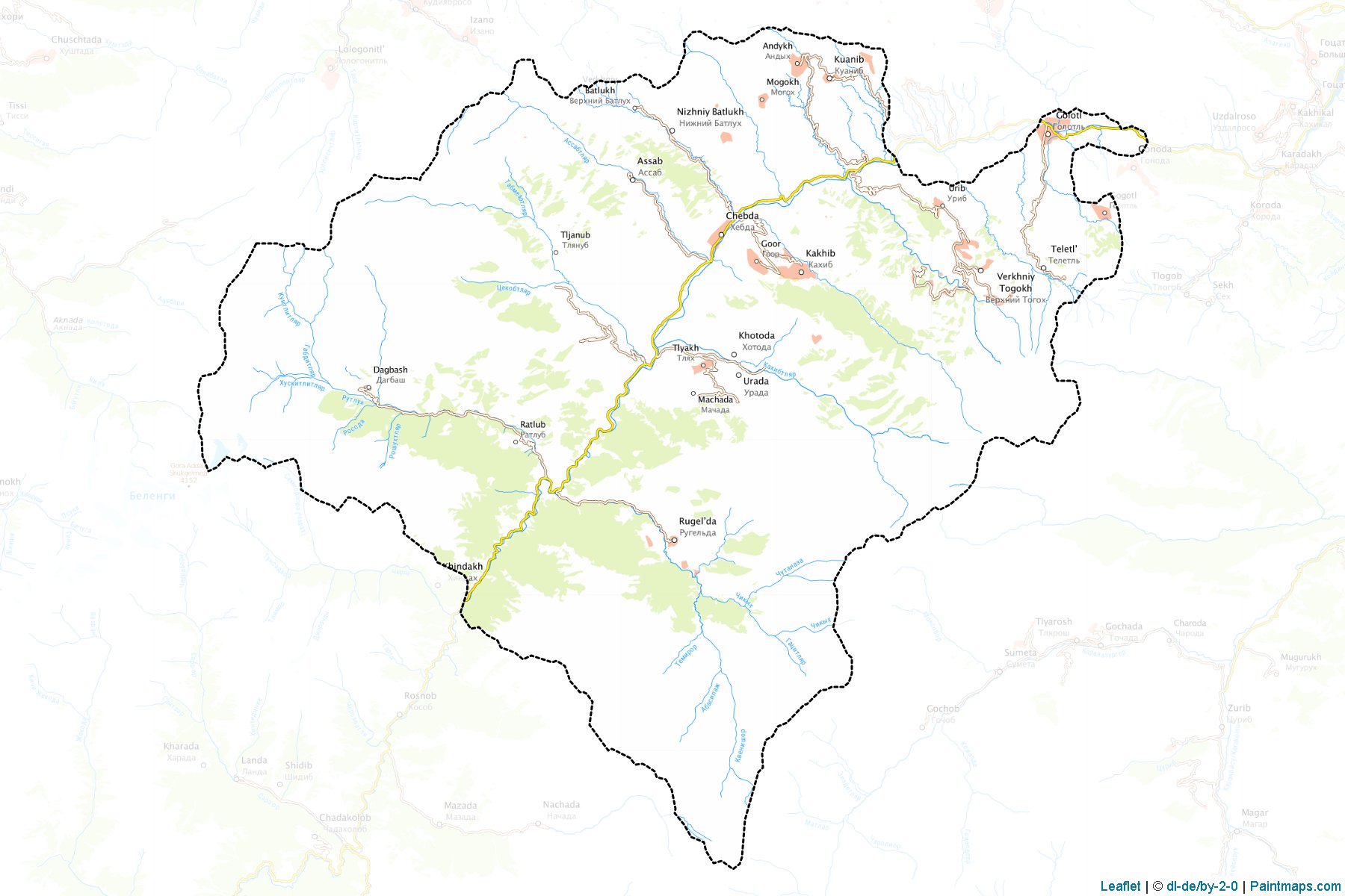 Shamil'skiy (Dagestan) Map Cropping Samples-1