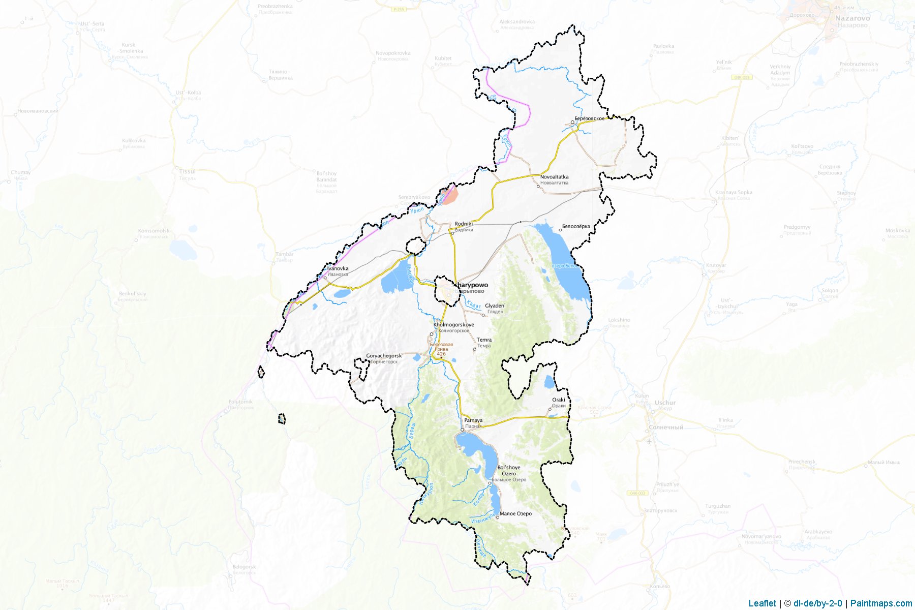 Tisul'skiy (Krasnoyarsk) Map Cropping Samples-1