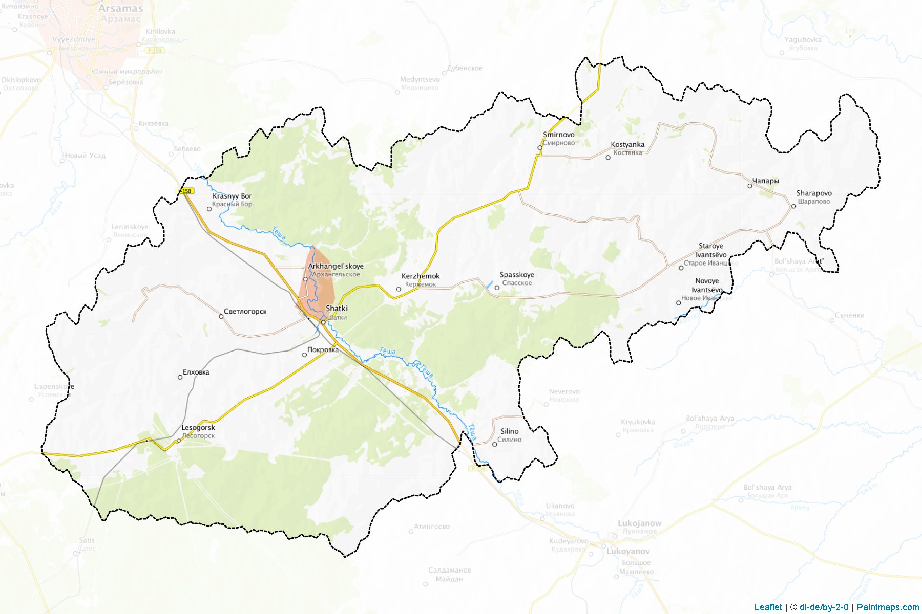 Shatkovskiy (Nizhny Novgorod) Map Cropping Samples-1