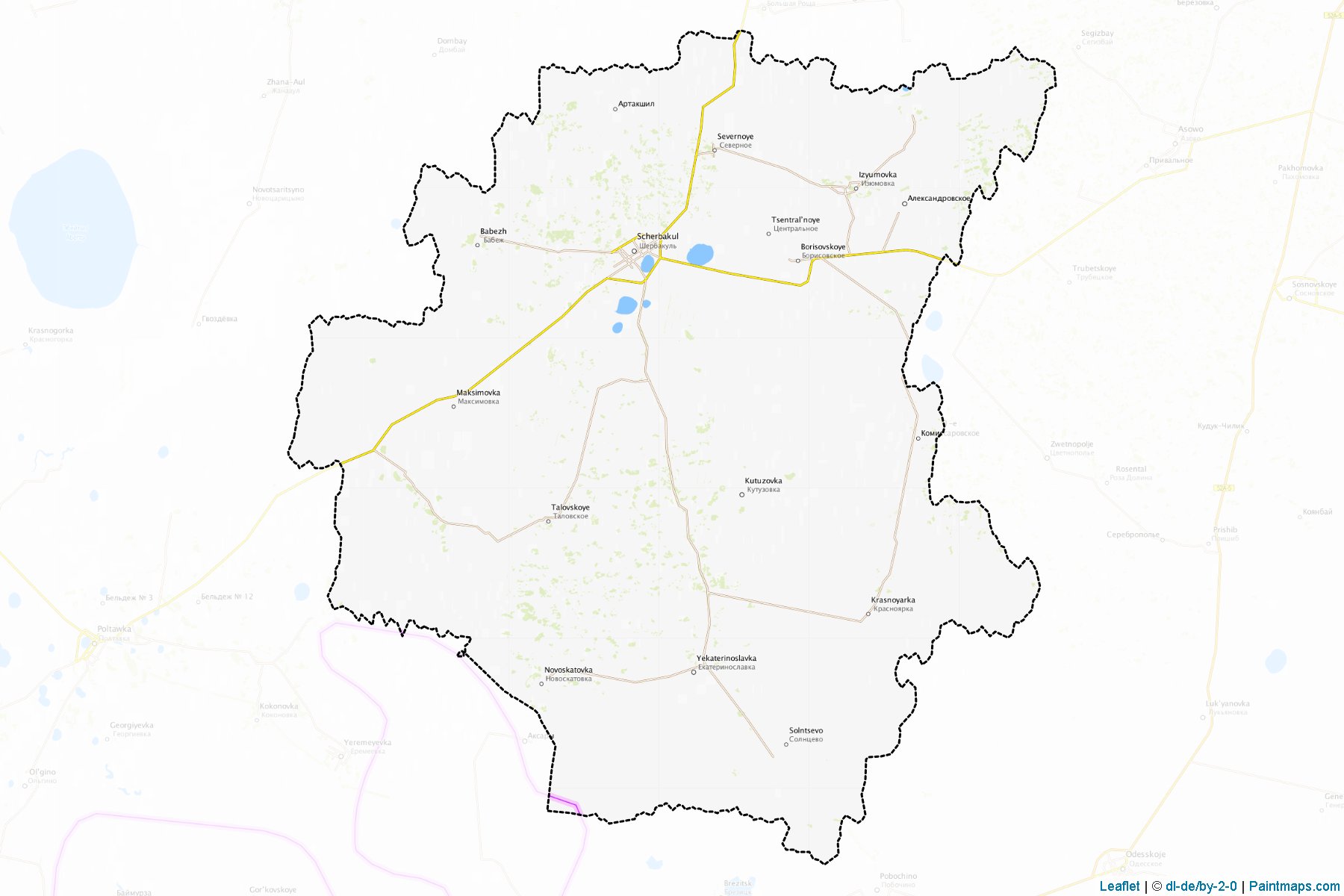 Sherbakul'skiy (Omsk) Map Cropping Samples-1