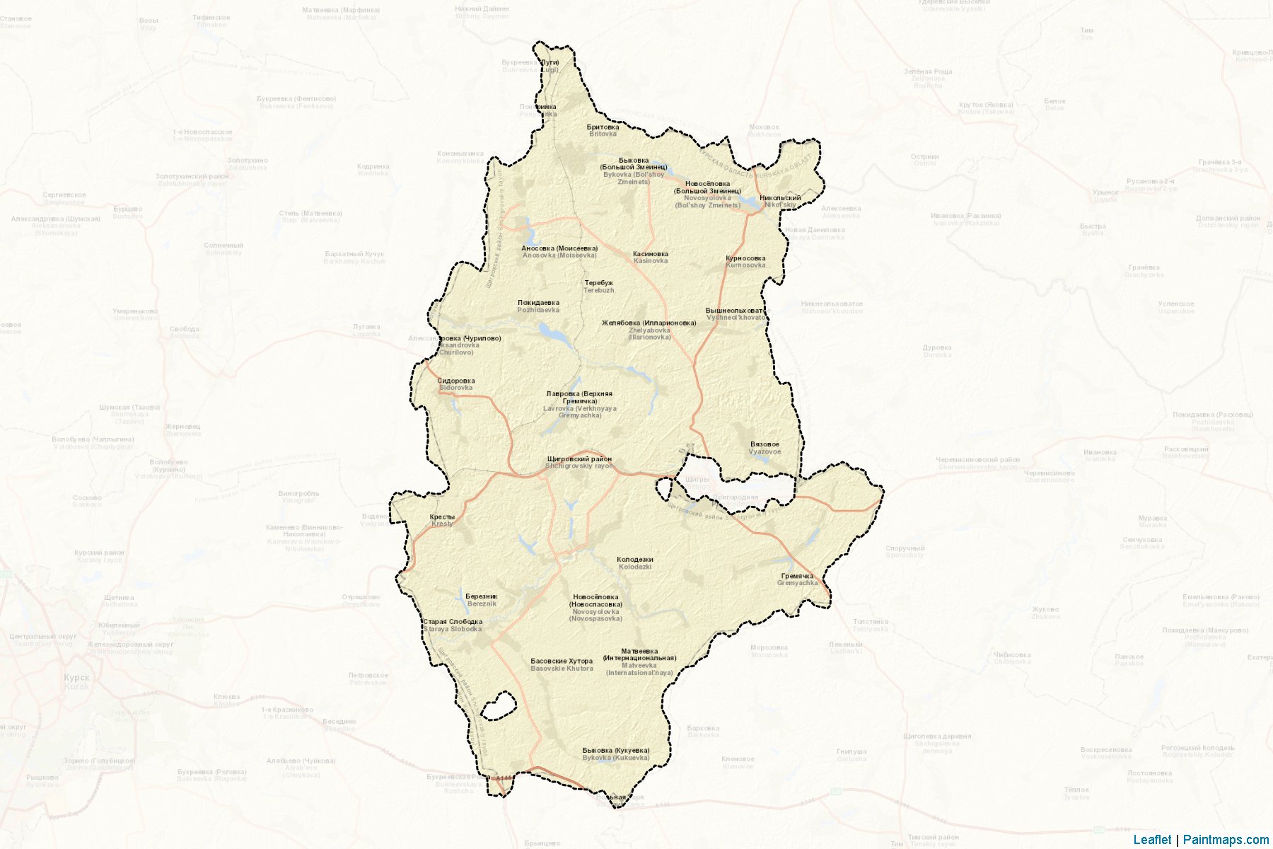 Shhigrovskiy (Kursk) Map Cropping Samples-2