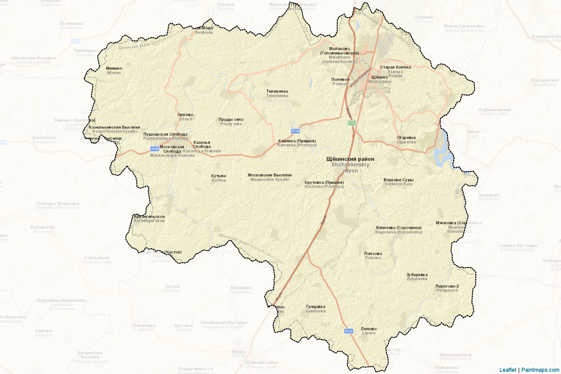 Shchekinskiy (Tula) Map Cropping Samples-2