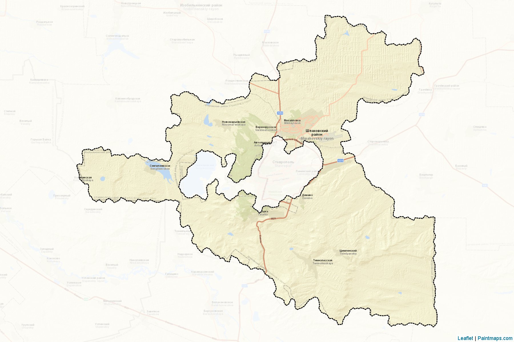 Shpakovskiy (Stavropol) Map Cropping Samples-2