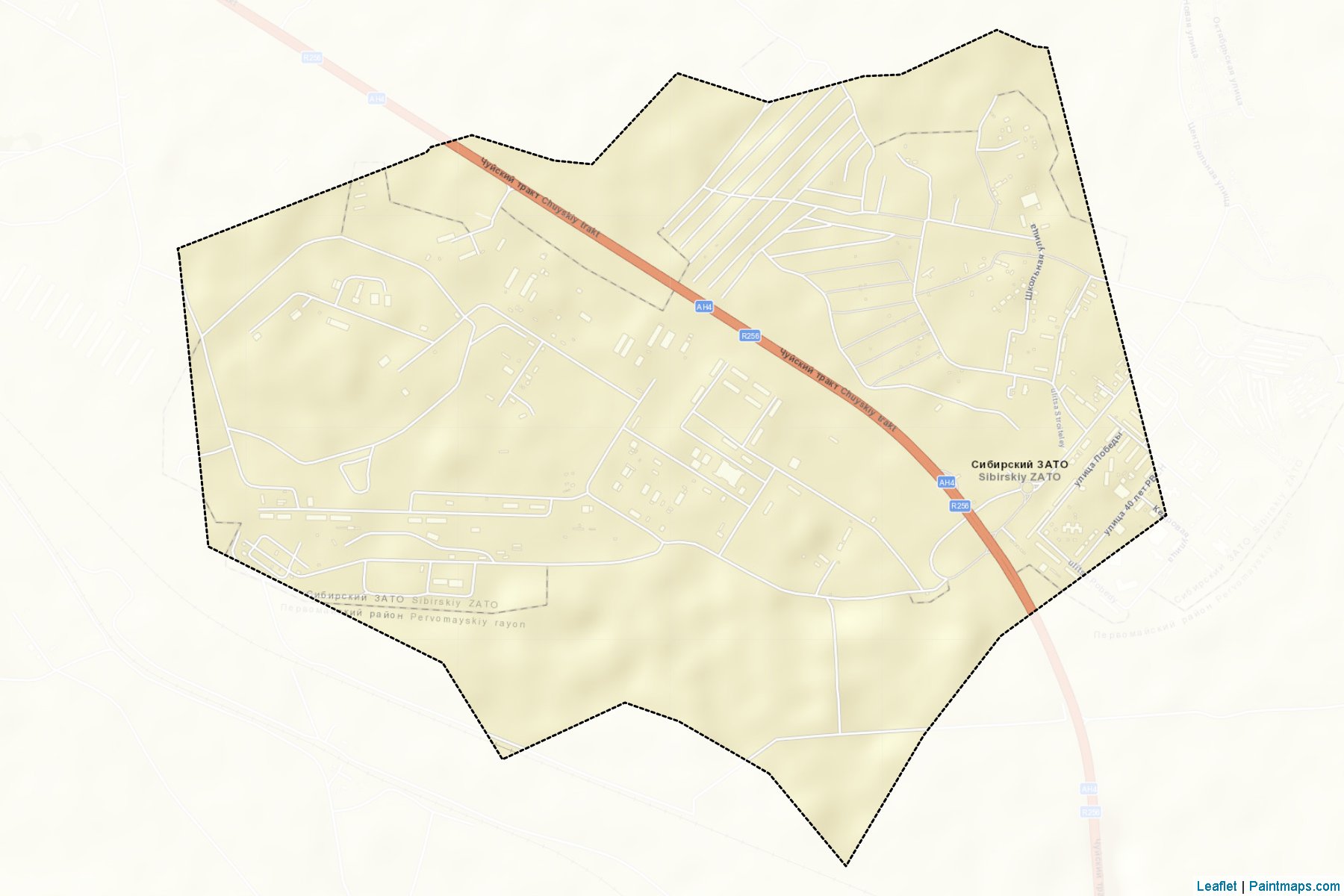 Muestras de recorte de mapas Sibirskiy (Altai)-2