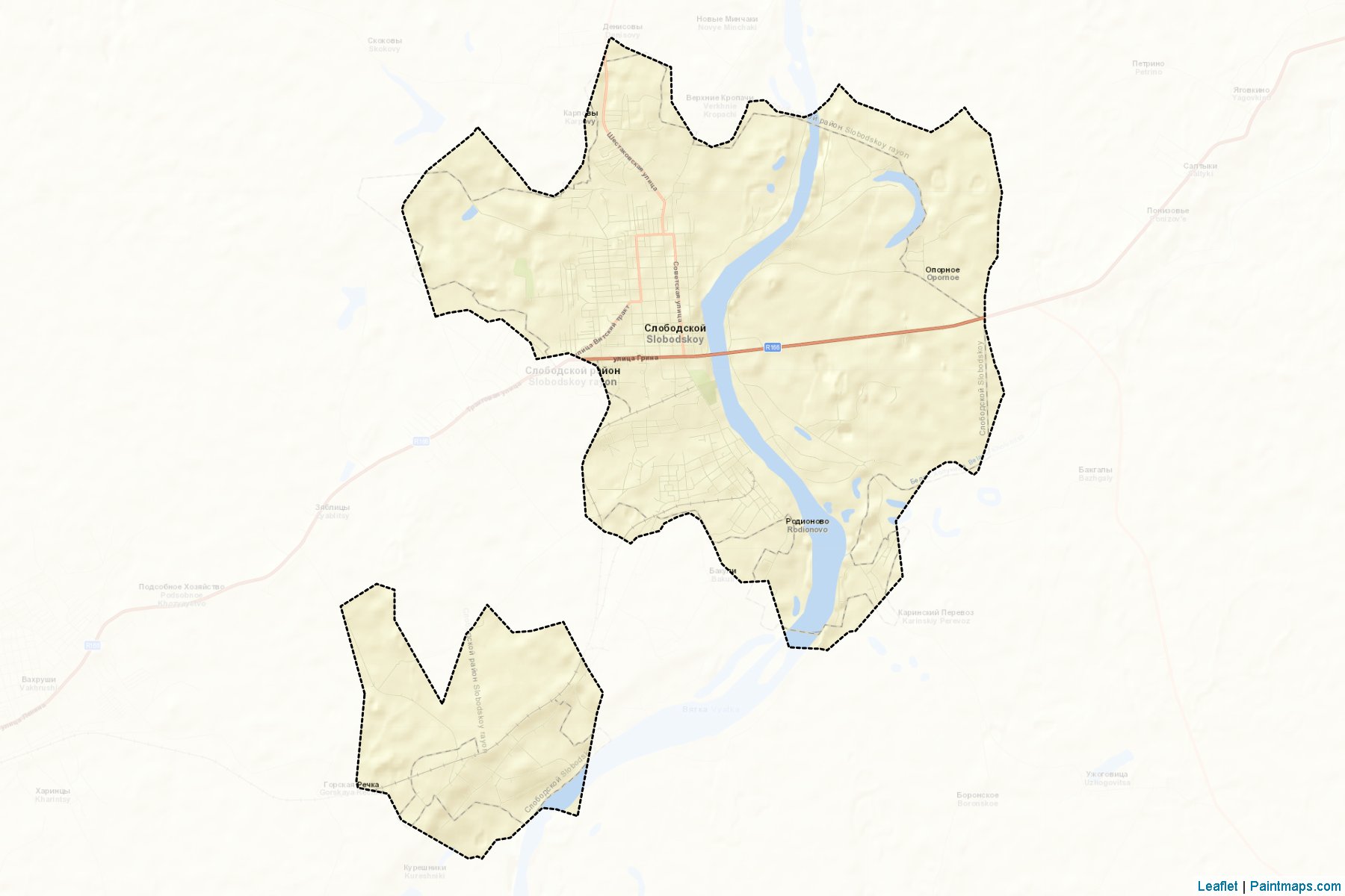 Slobodskoj (Kirov) Map Cropping Samples-2