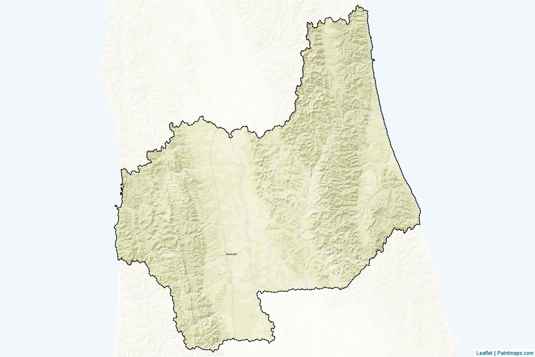 Muestras de recorte de mapas Smirnykhovskiy (Sakhalin)-2