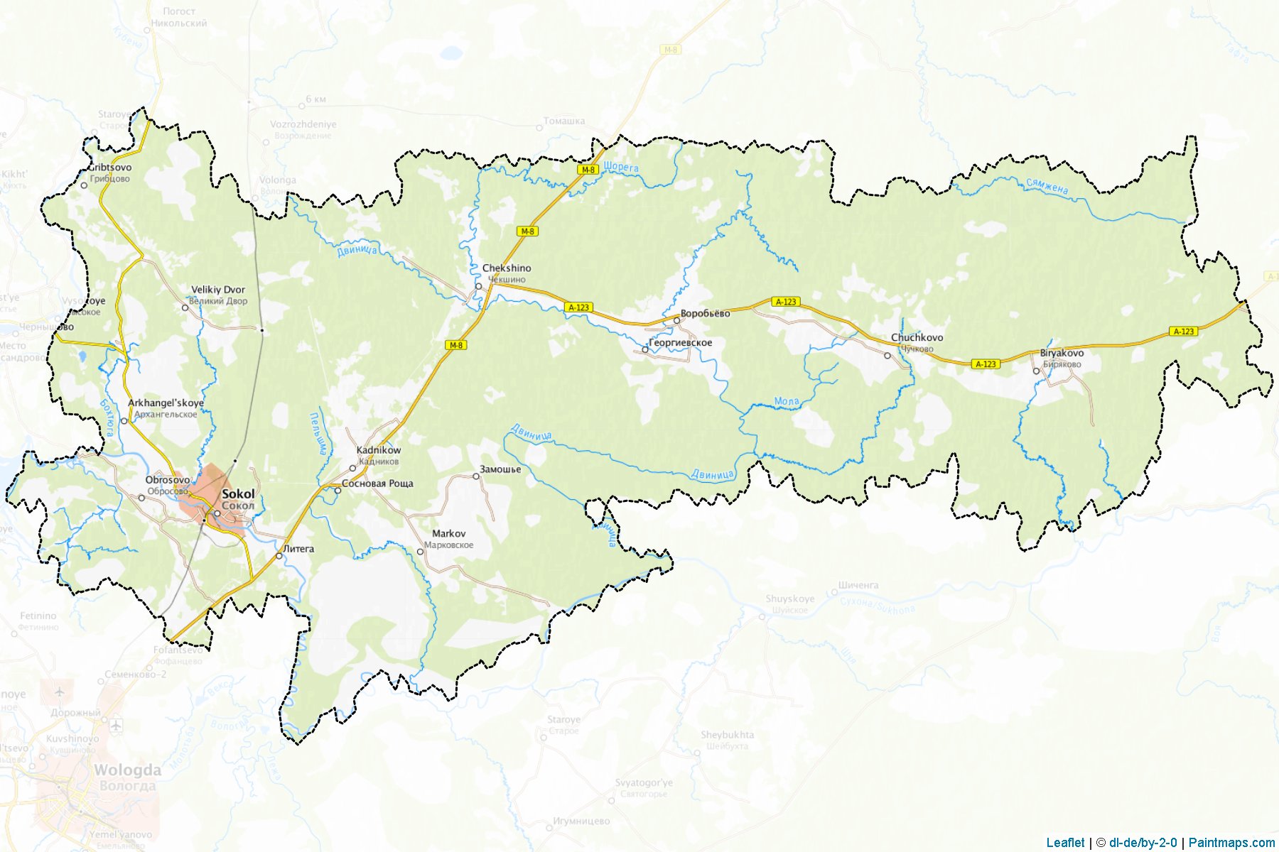 Muestras de recorte de mapas Sokol'skiy (Vologda)-1