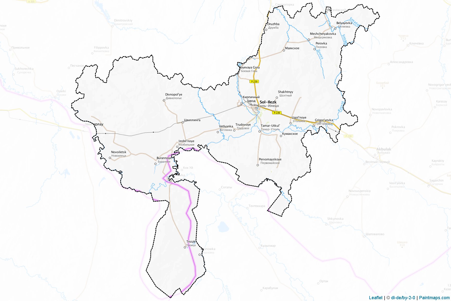 Sol'-Ileckij (Orenburg) Map Cropping Samples-1