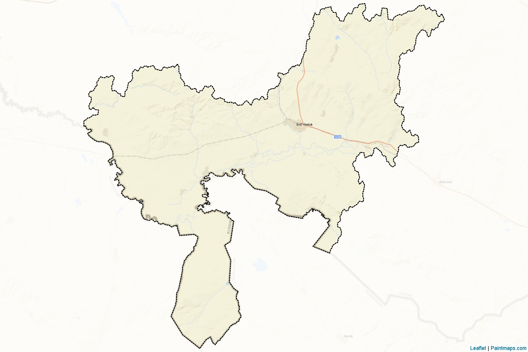 Sol'-Ileckij (Orenburg) Map Cropping Samples-2