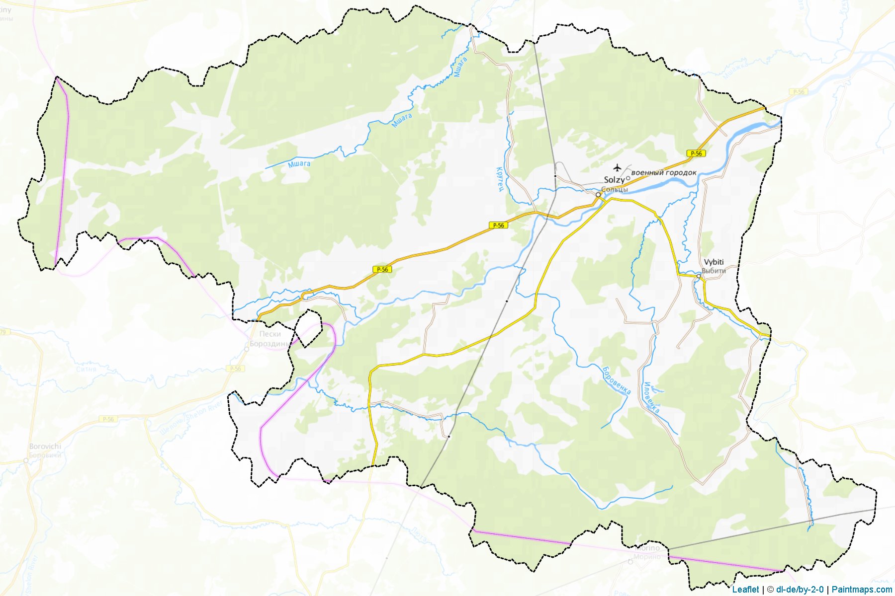 Muestras de recorte de mapas Soleckij (Novgorod)-1