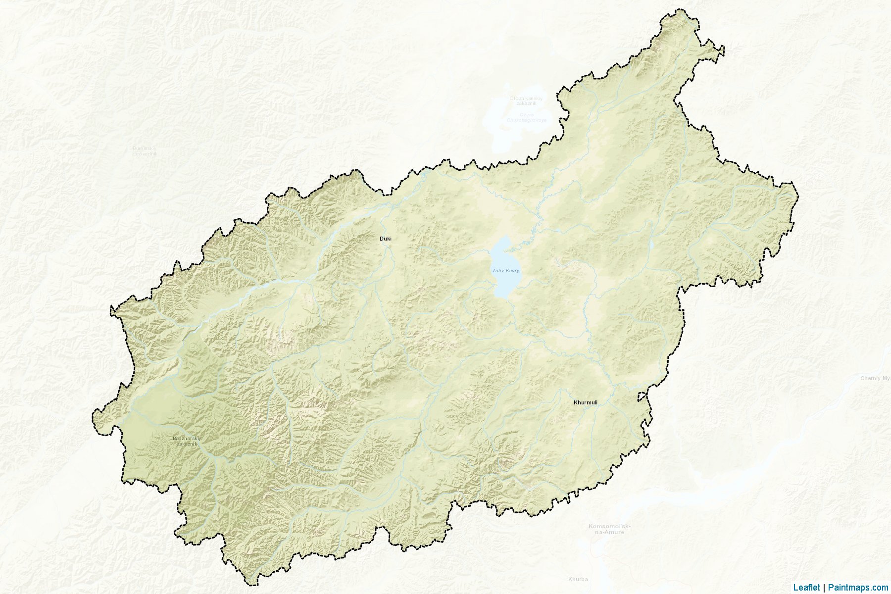 Muestras de recorte de mapas Solnechnyj (Khabarovsk)-2