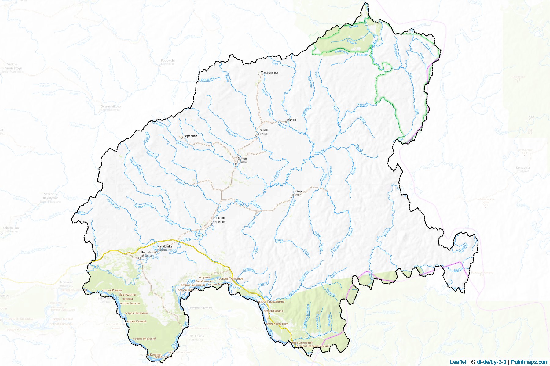 Muestras de recorte de mapas Soltonskiy (Altai)-1