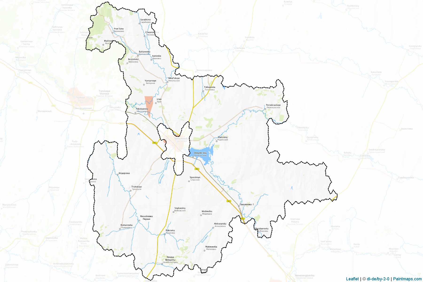 Muestras de recorte de mapas Sorochinskiy (Orenburg)-1