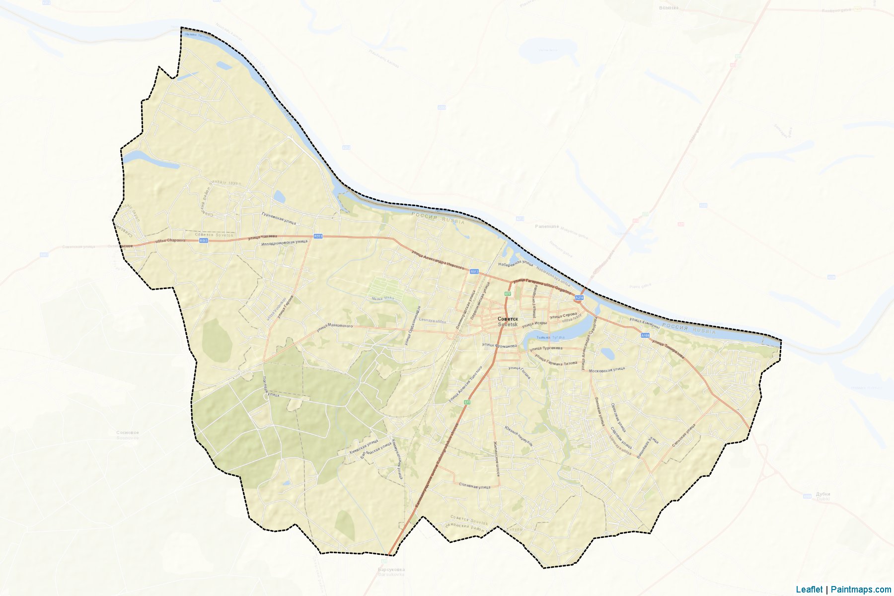 Sovetskiy (Kaliningrad) Map Cropping Samples-2