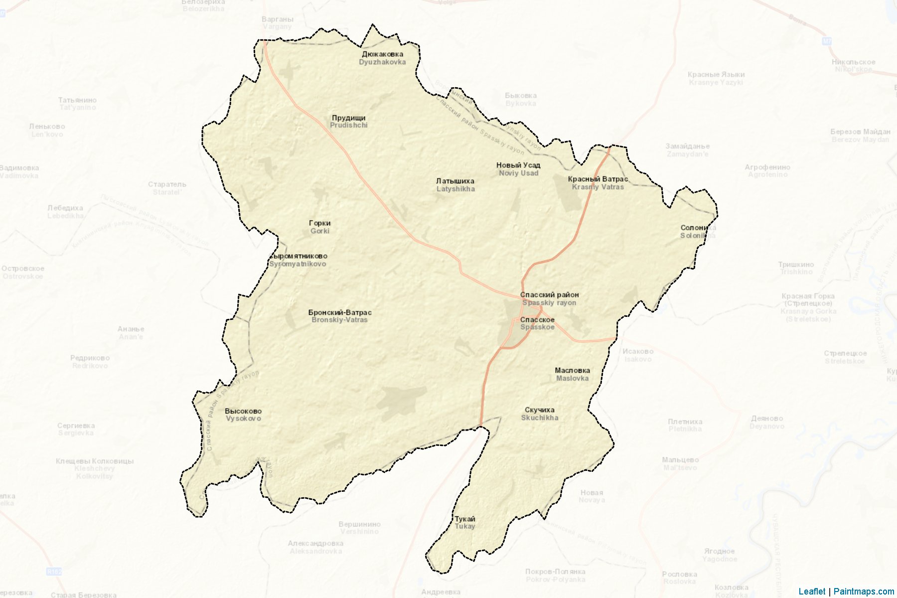 Spasskiy (Nizhny Novgorod) Map Cropping Samples-2