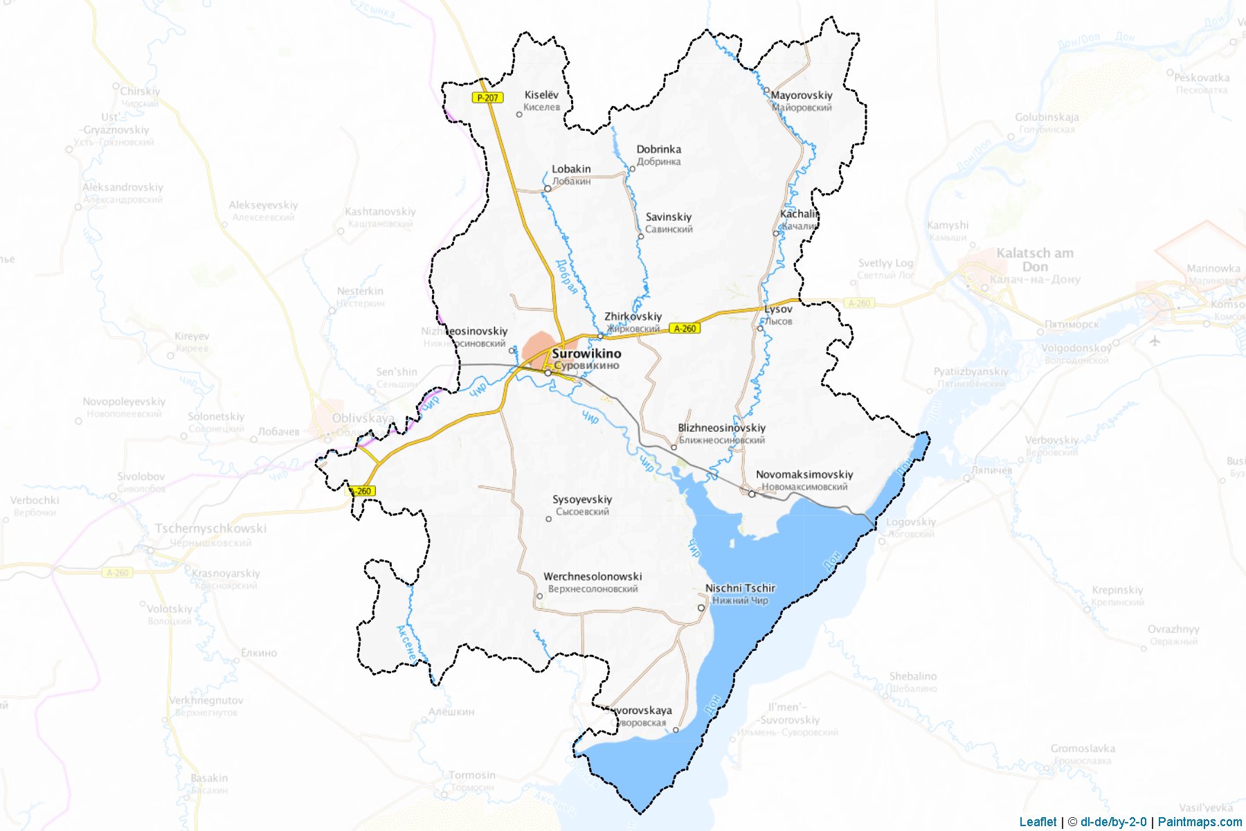 Surovikinskiy (Volgograd) Map Cropping Samples-1