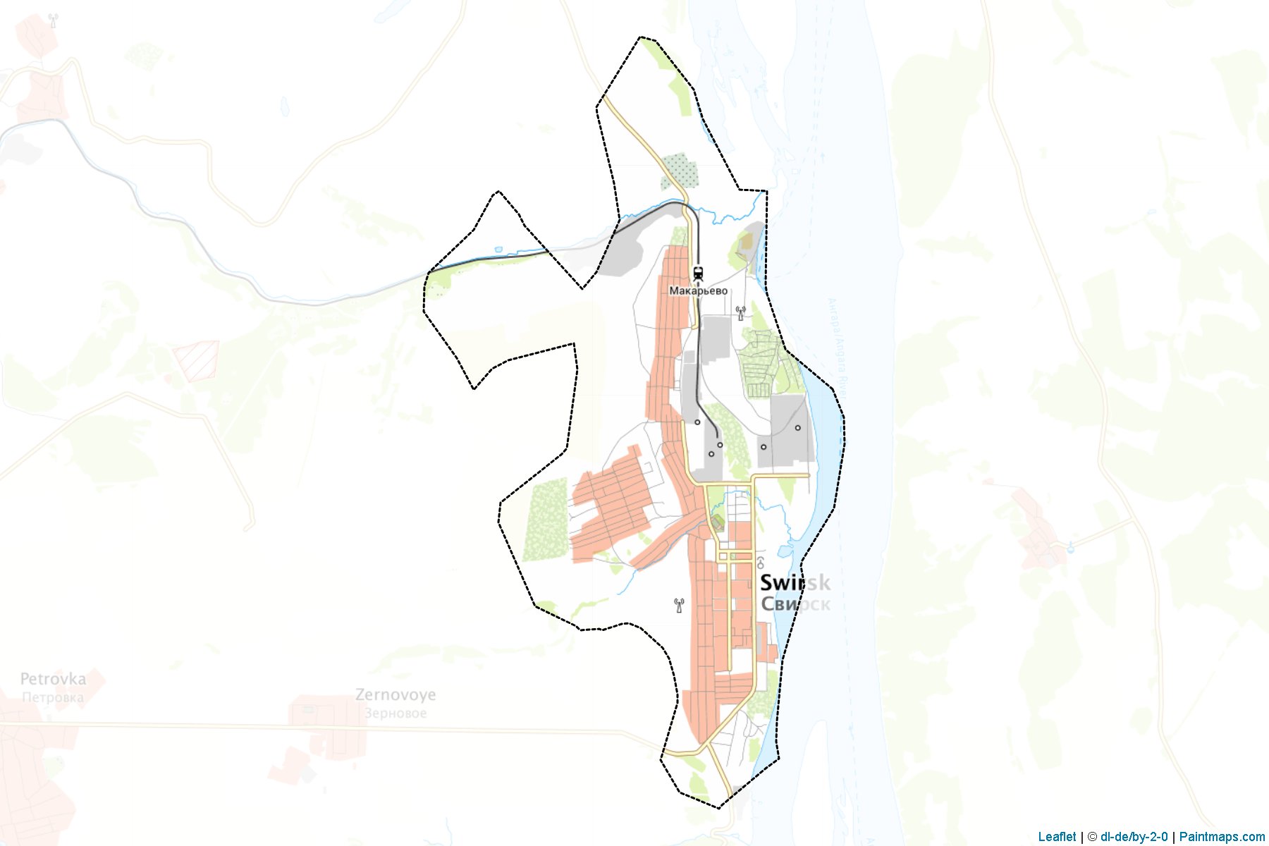 Svirsk (Irkutsk) Map Cropping Samples-1