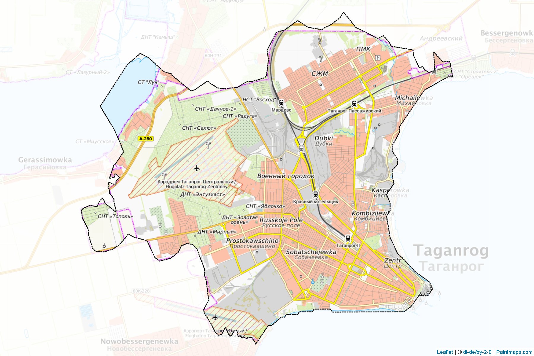 Taganrog (Rostov) Map Cropping Samples-1