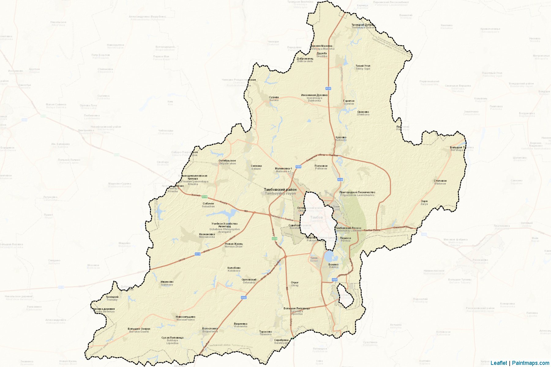 Tambovskiy (Tambov) Map Cropping Samples-2