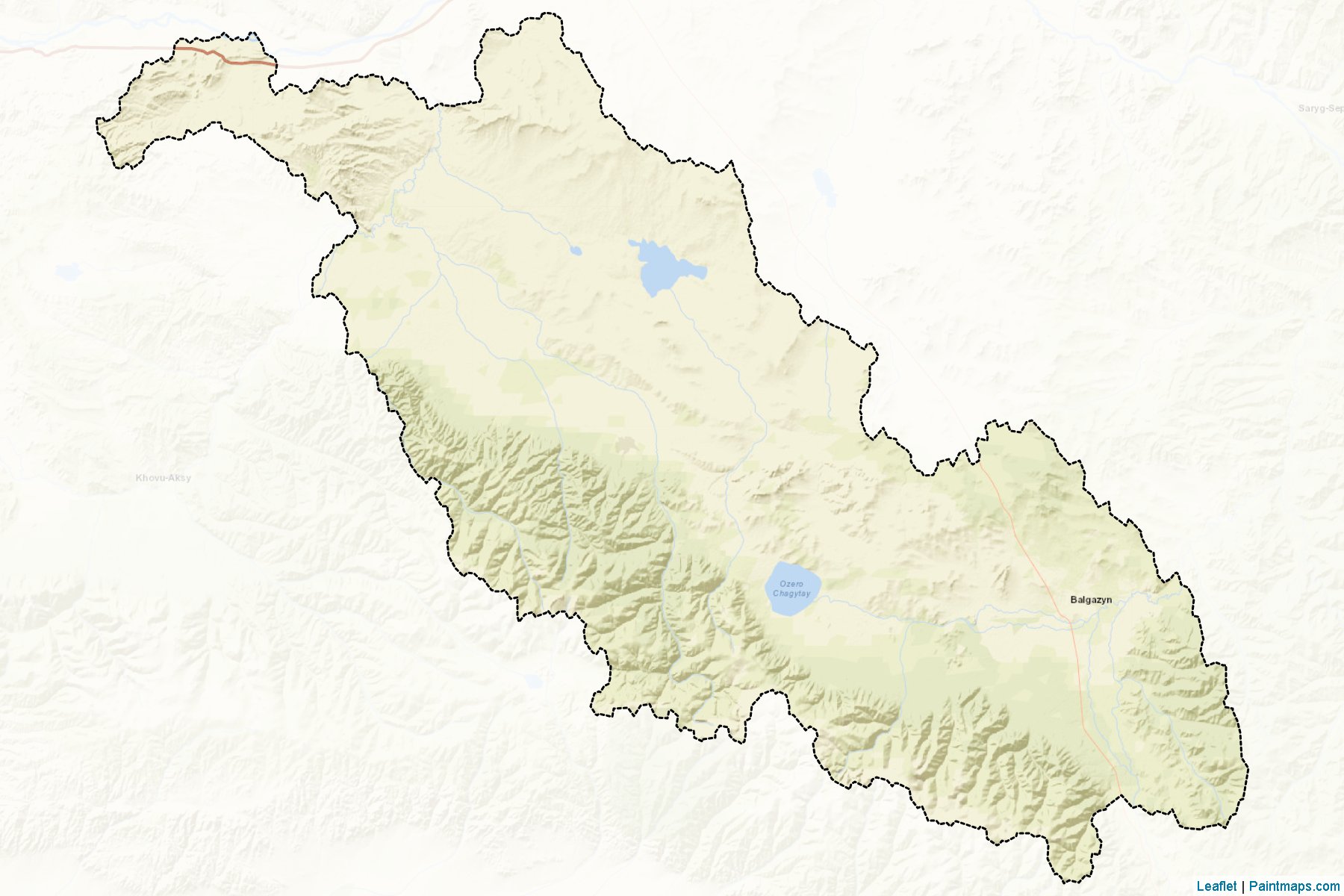 Muestras de recorte de mapas Tandinskiy (Tuva)-2