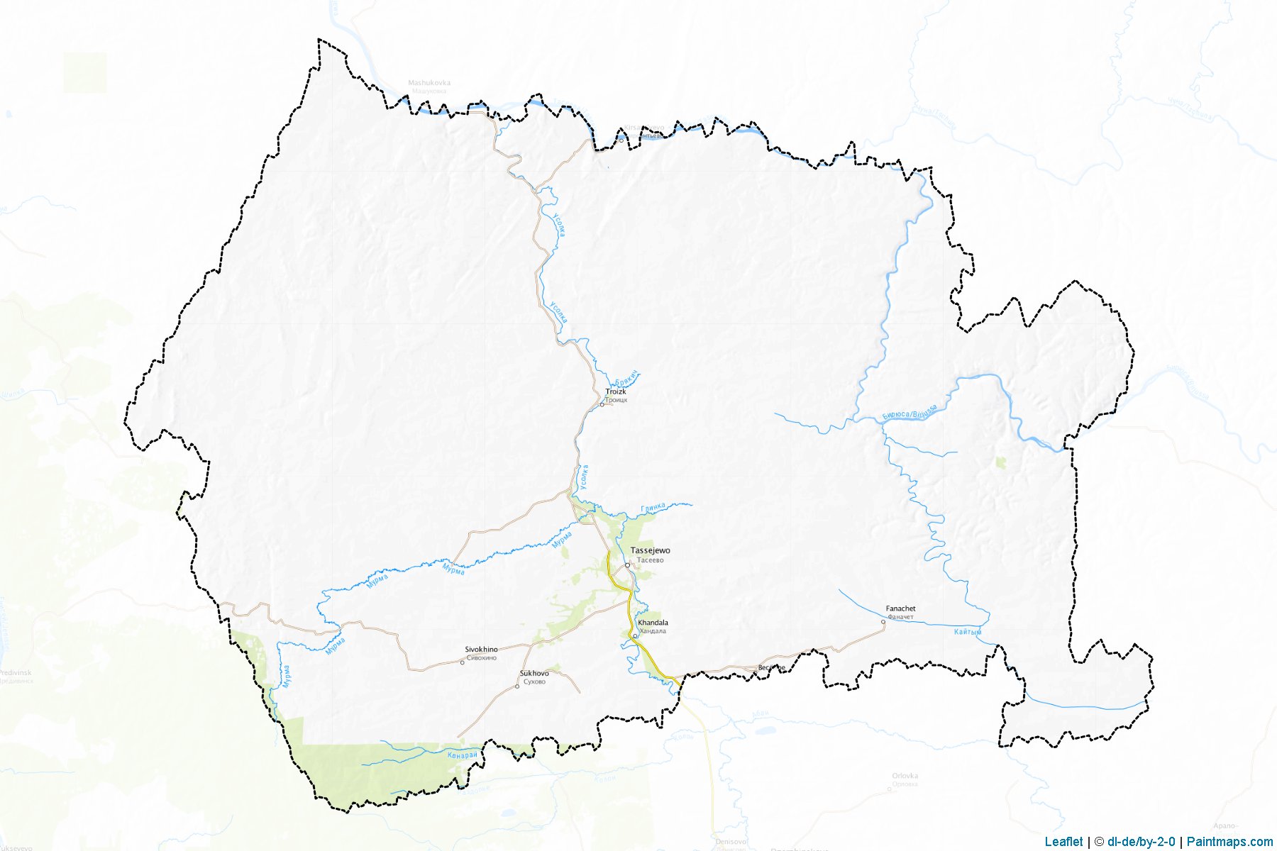 Taseevskiy (Krasnoyarsk) Map Cropping Samples-1