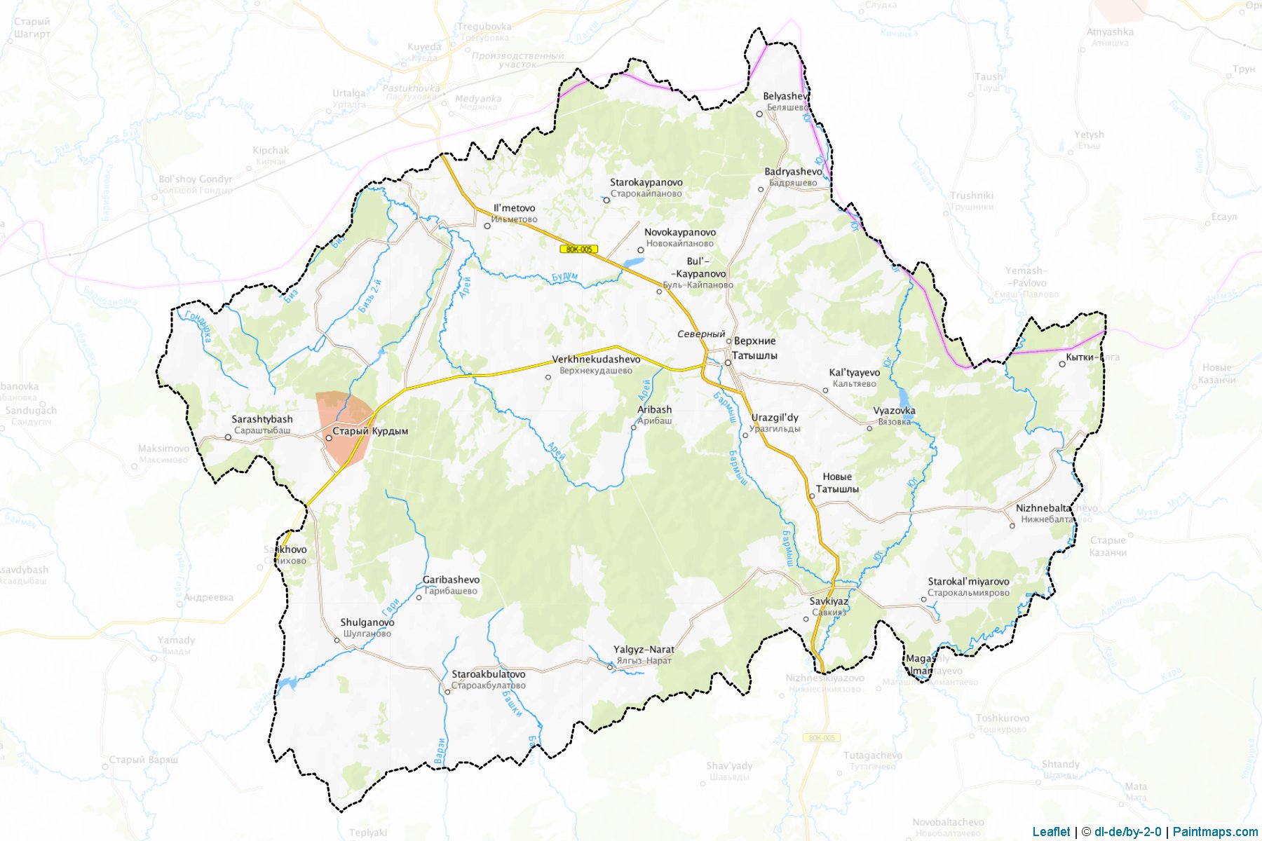 Tatyshlinskiy (Bashkortostan) Map Cropping Samples-1