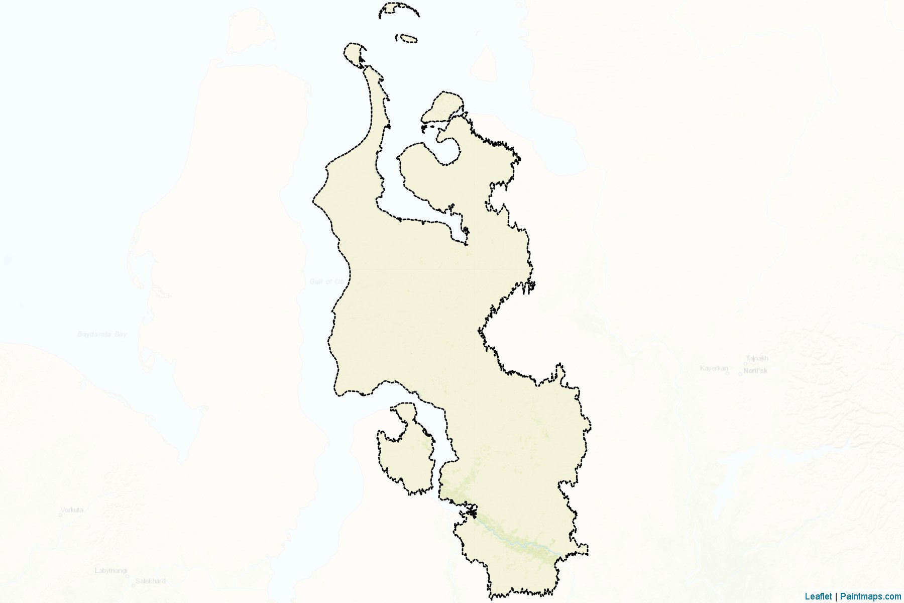 Tazovskiy (Yamalo-Nenets) Map Cropping Samples-2