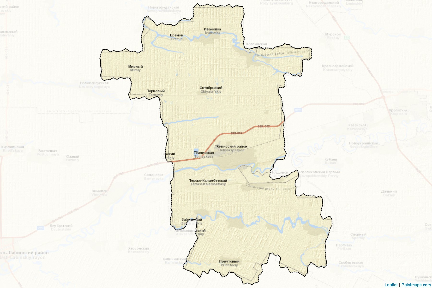 Tbilisskiy (Krasnodar) Map Cropping Samples-2