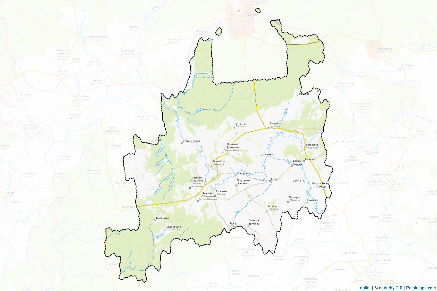 Temnikovskiy (Mordovia) Map Cropping Samples-1