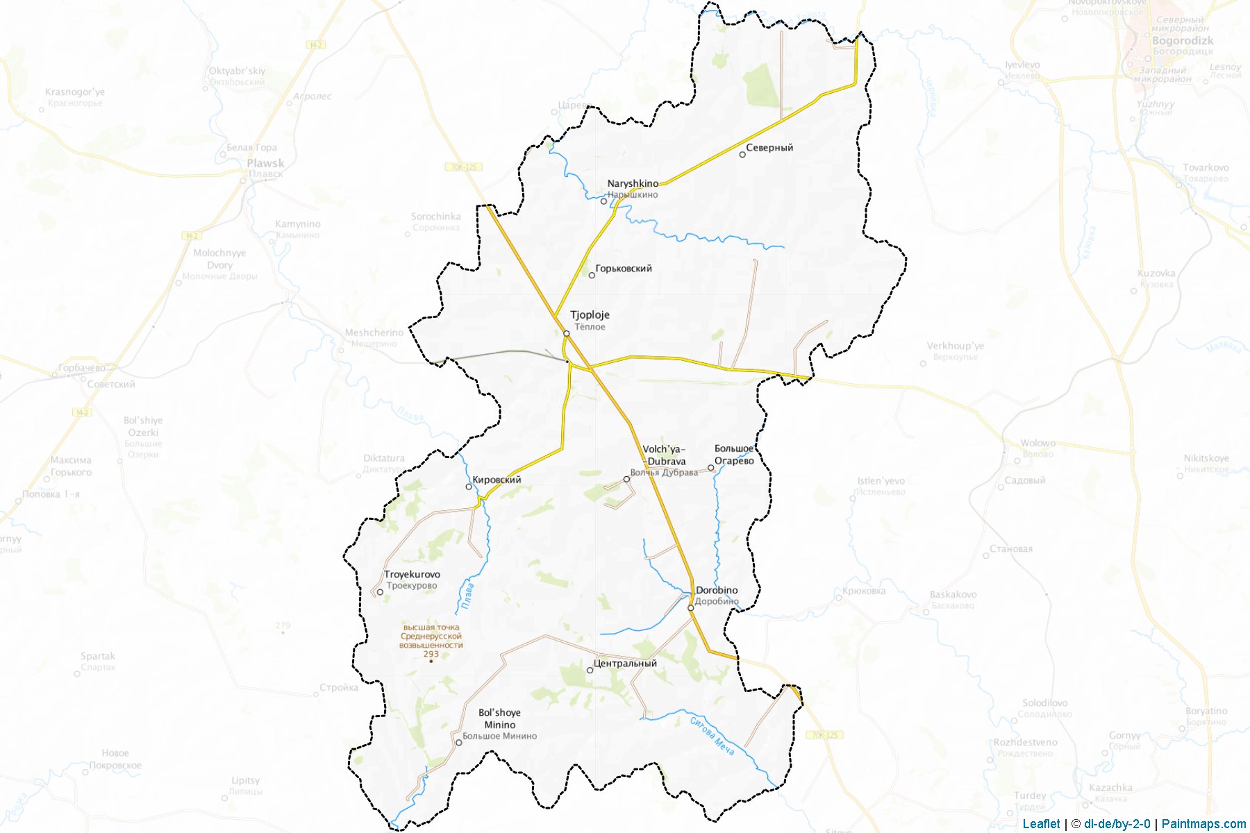 Teplo-Ogarevskiy (Tula) Map Cropping Samples-1