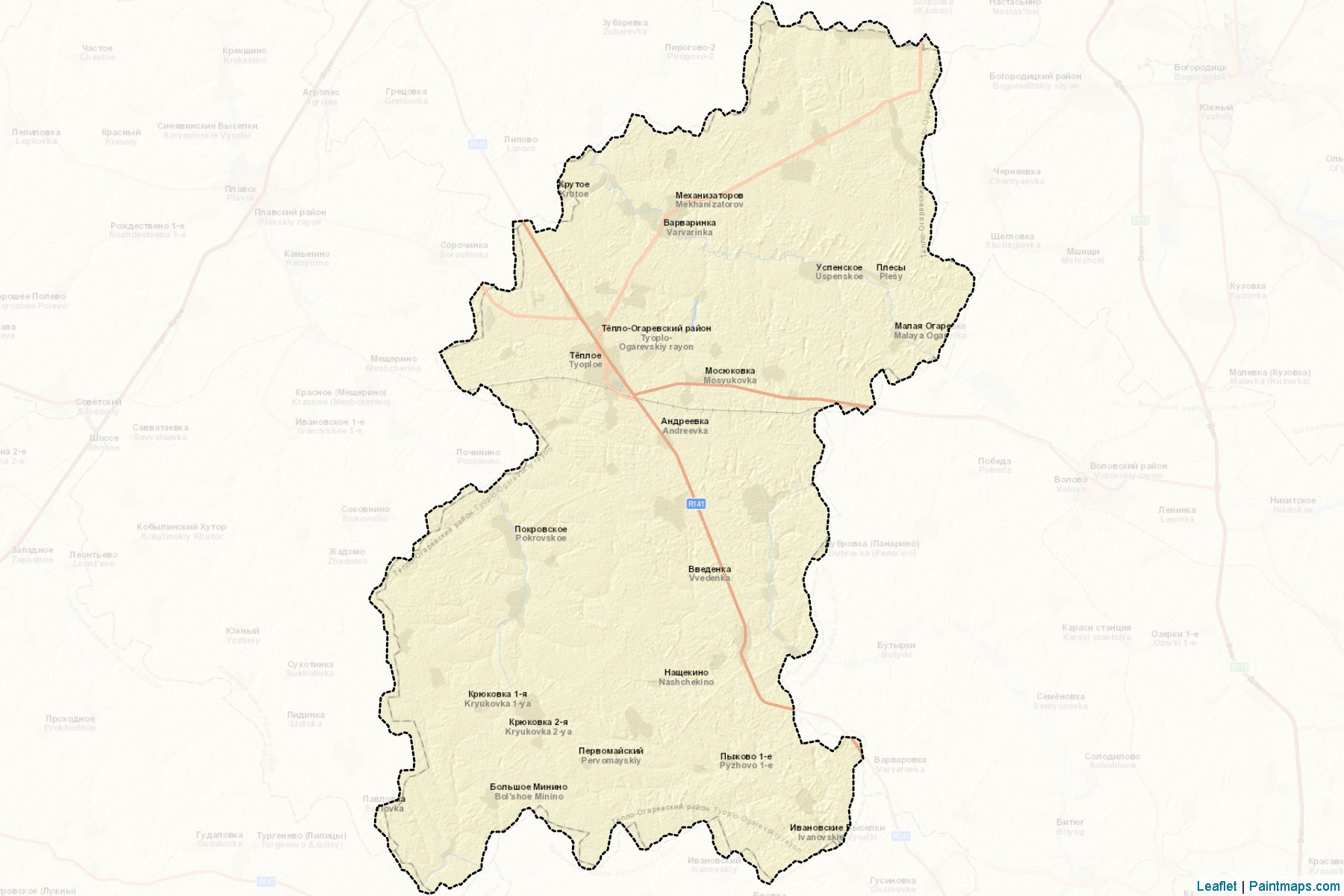 Teplo-Ogarevskiy (Tula) Map Cropping Samples-2