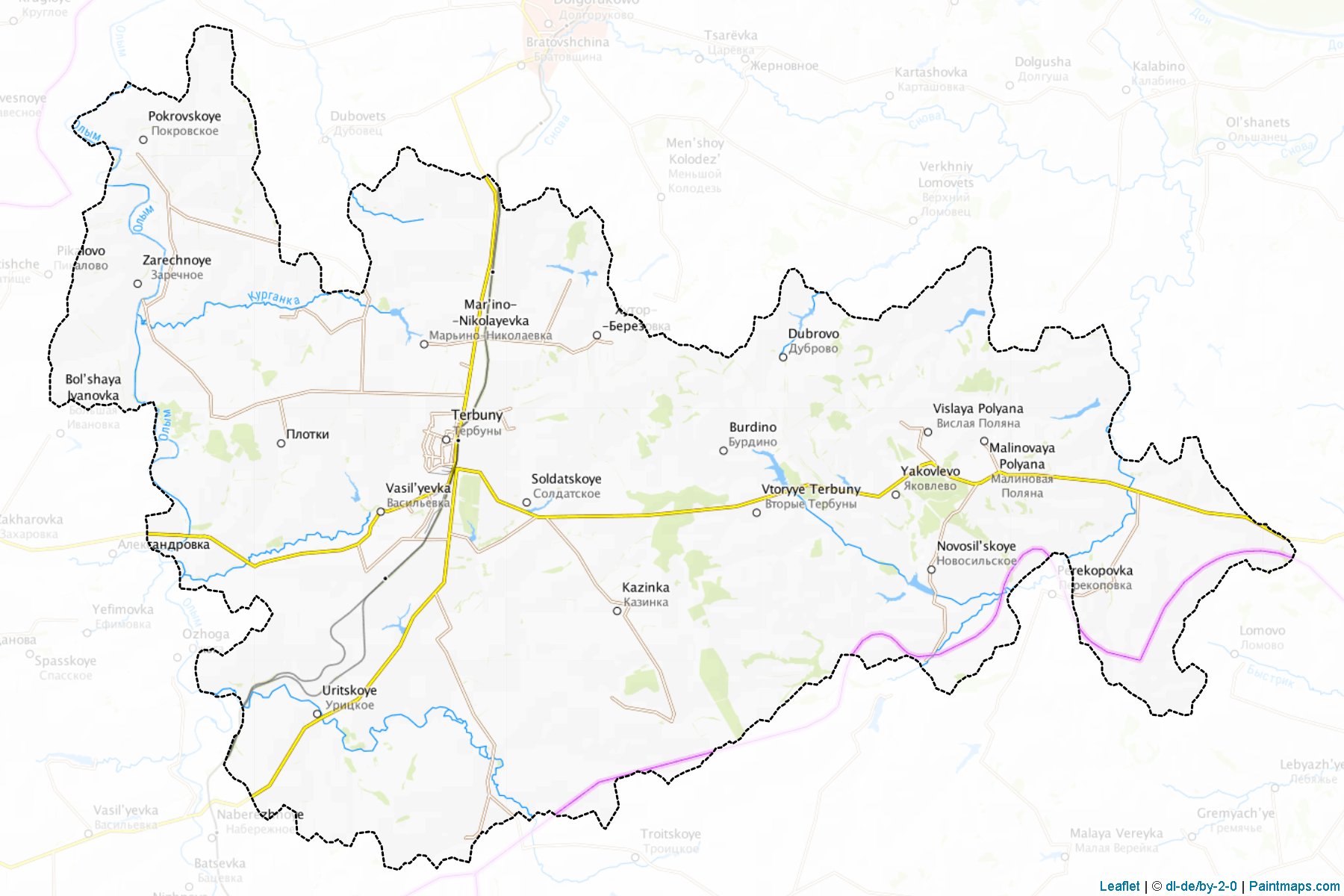 Muestras de recorte de mapas Terbunskiy (Lipetsk)-1