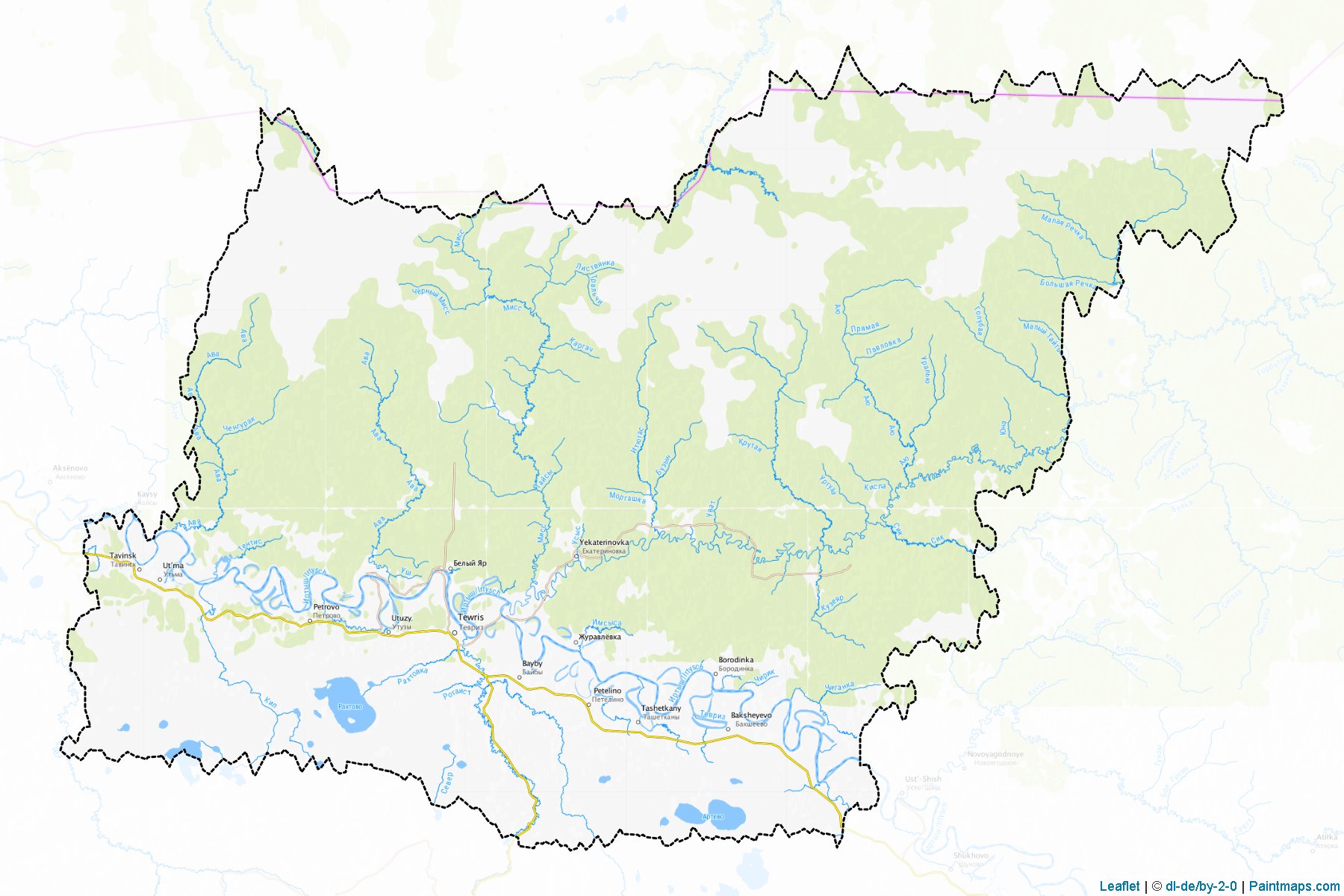 Tevrizskiy (Omsk) Map Cropping Samples-1