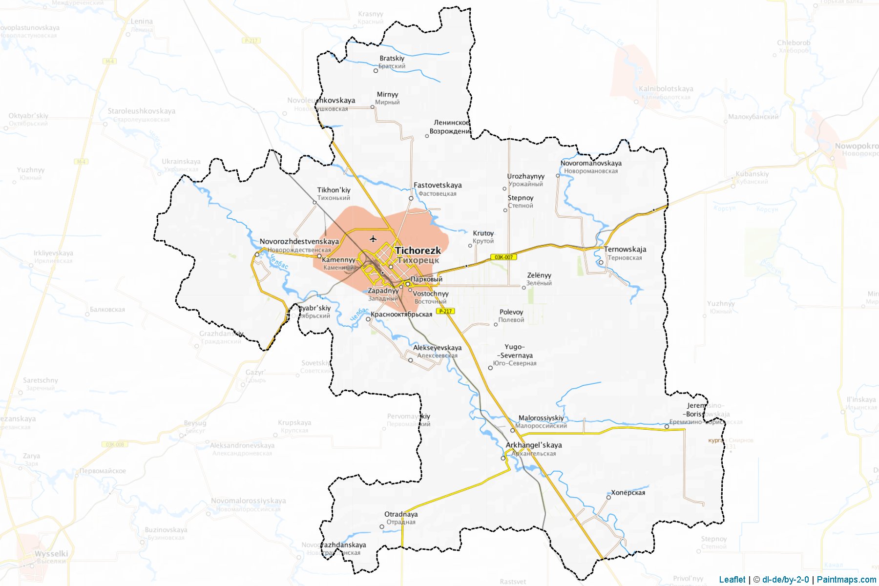 Tikhoreckij (Krasnodar) Map Cropping Samples-1