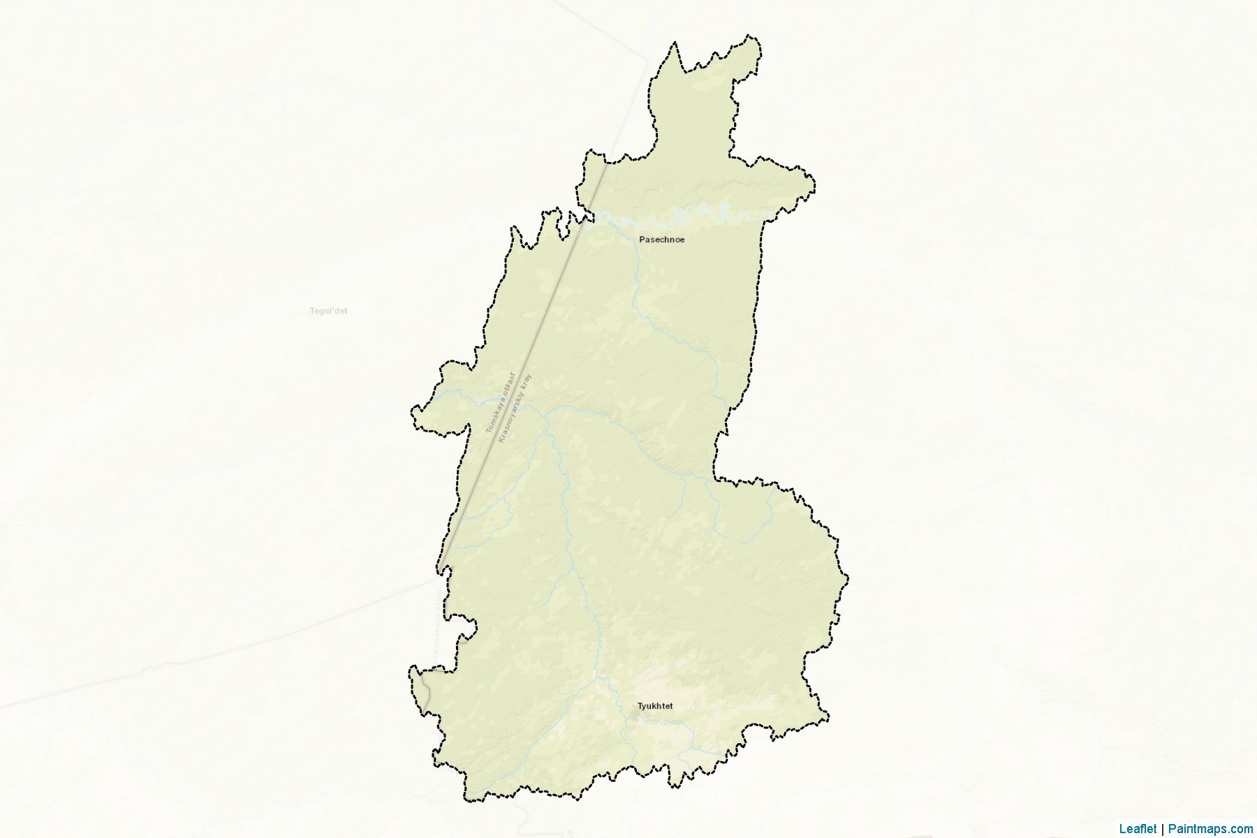 Muestras de recorte de mapas Tjukhtetskiy (Krasnoyarsk)-2