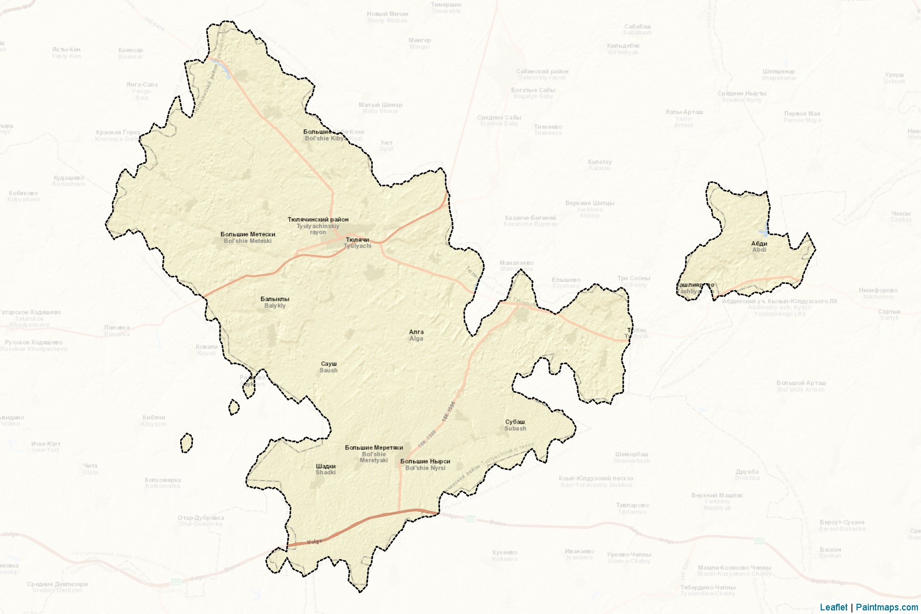 Tjuljachinskiy (Tataristan) Haritası Örnekleri-2