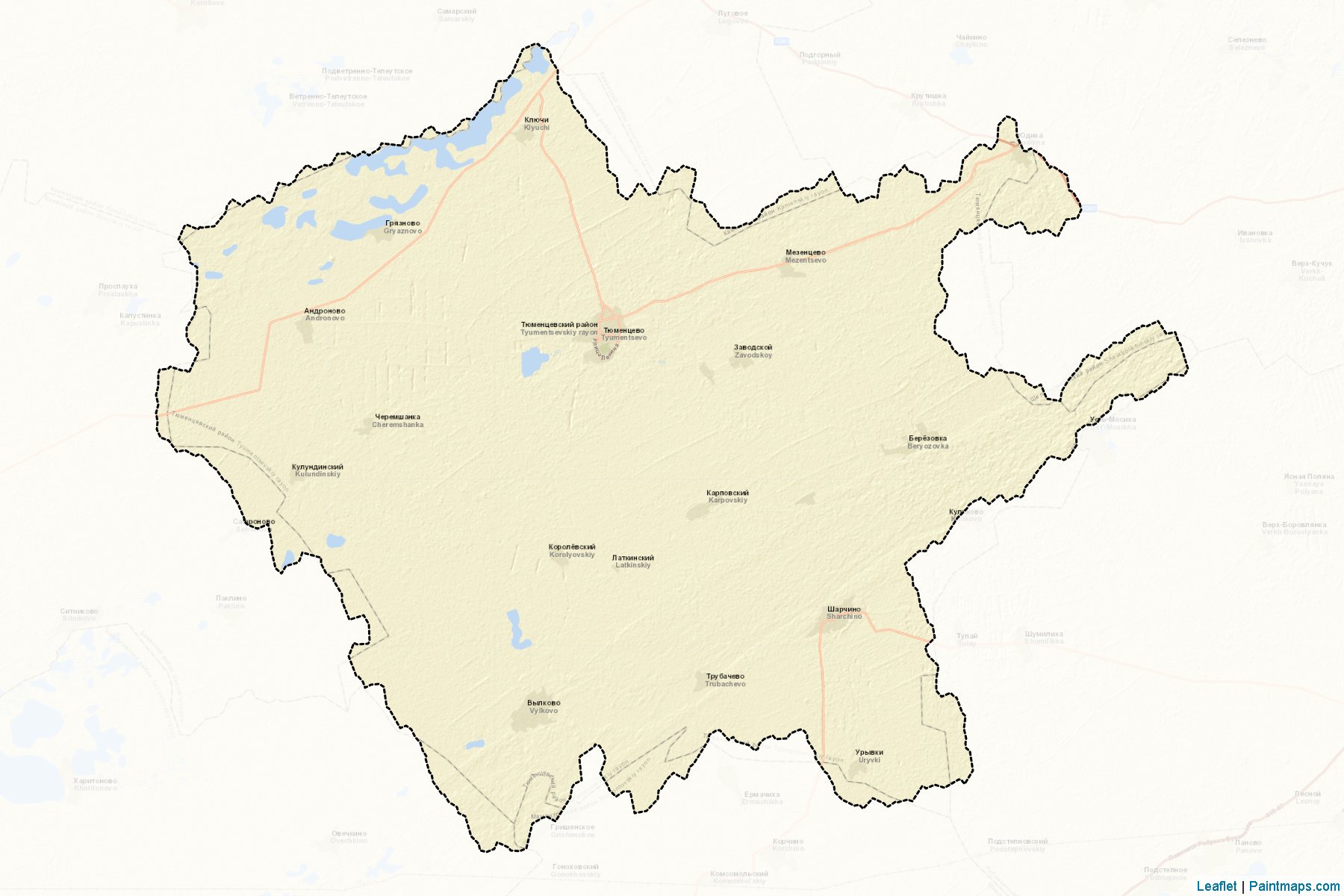 Tjumencevskiy (Altai) Map Cropping Samples-2