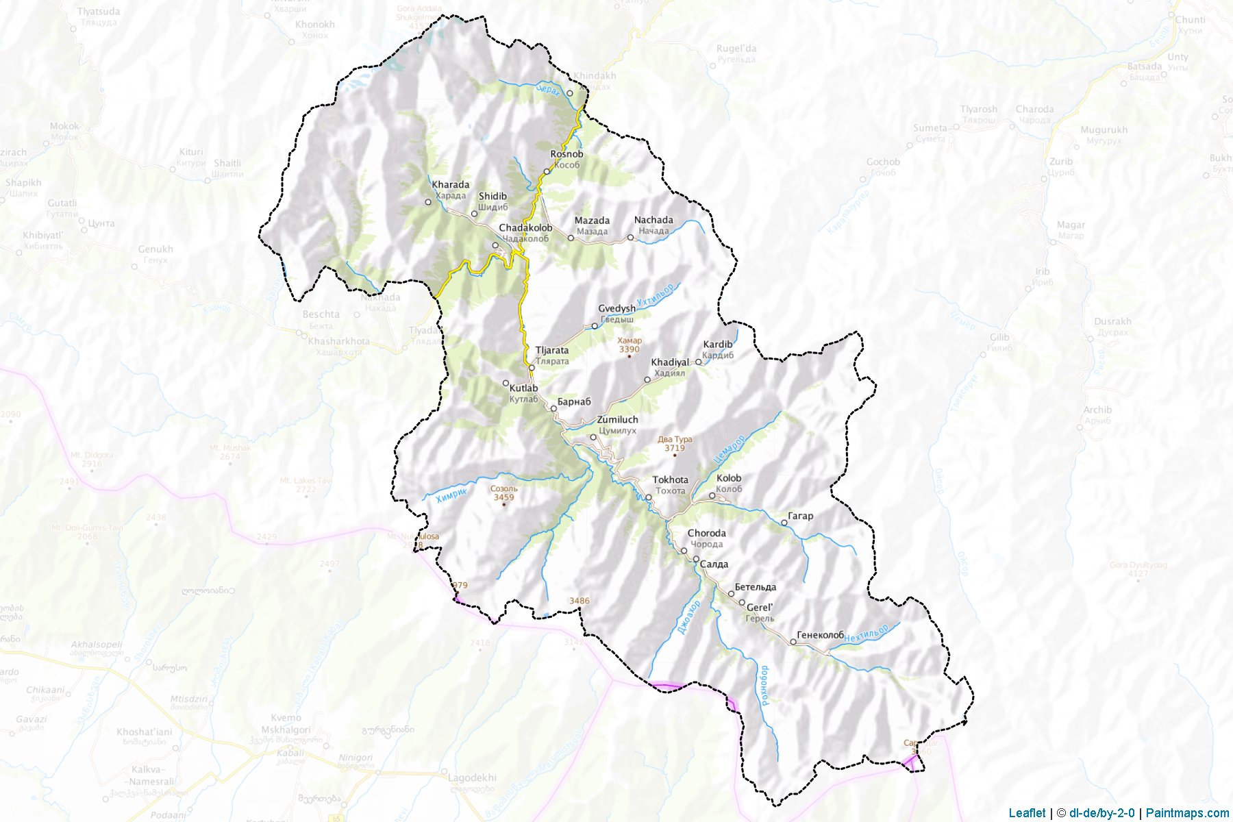 Tljaratinskiy (Dagestan) Map Cropping Samples-1