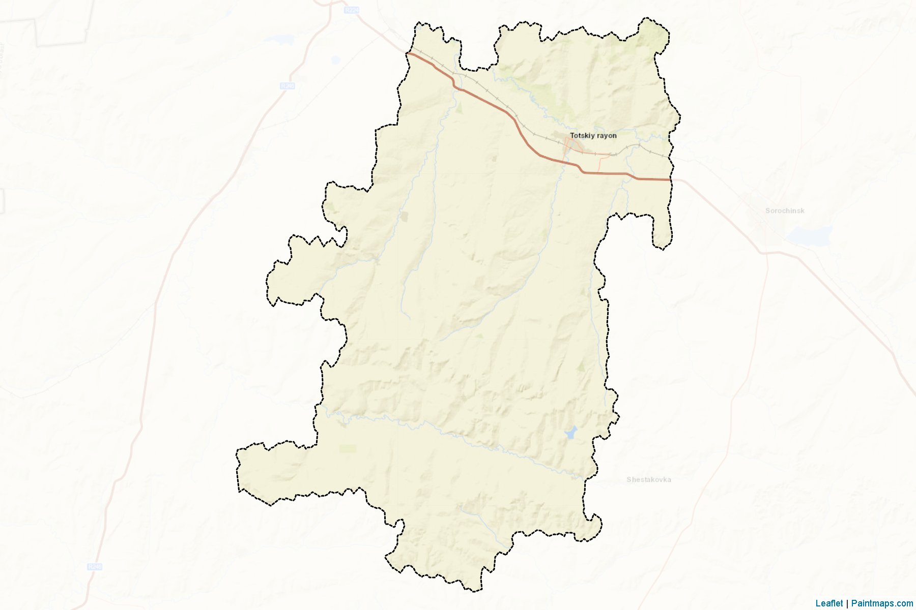 Muestras de recorte de mapas Tockij (Orenburg)-2