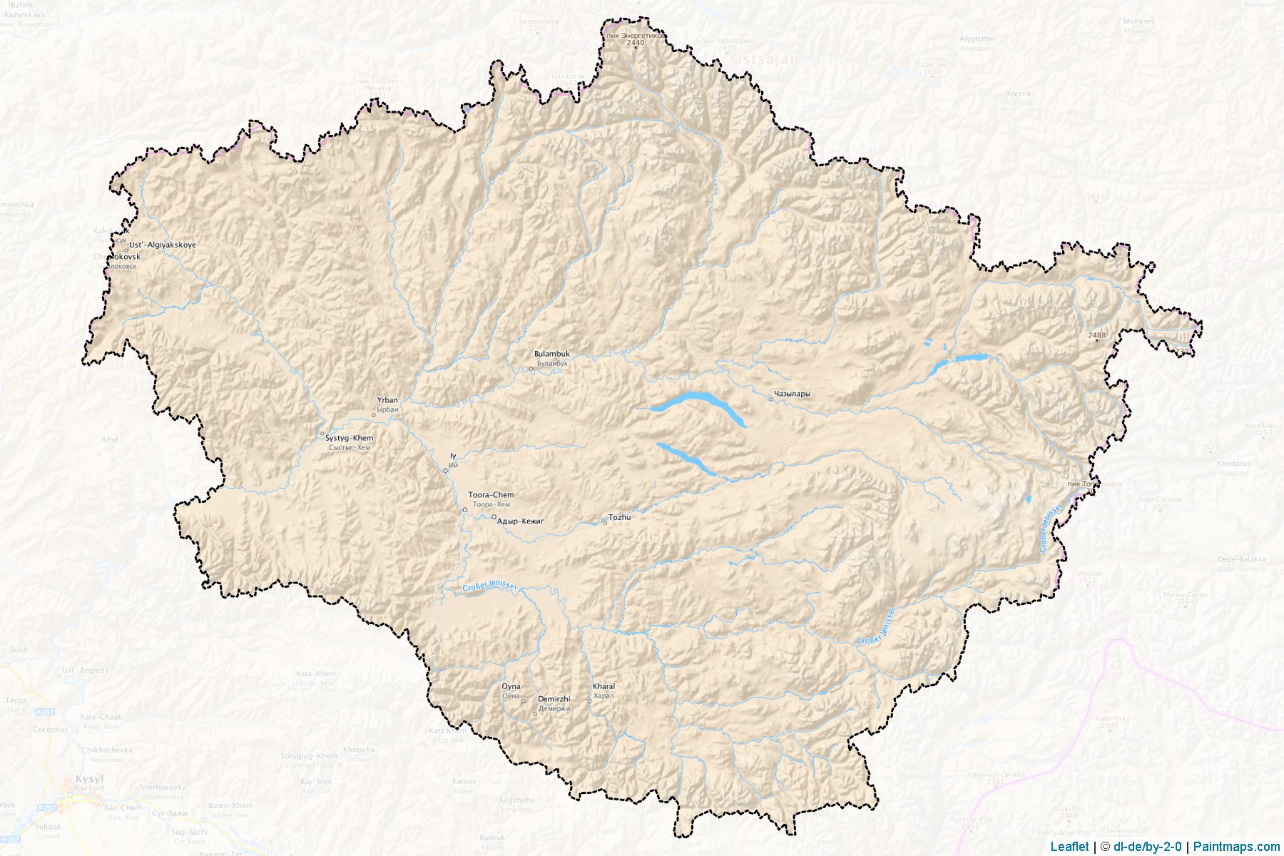 Todzhinskiy (Tuva) Map Cropping Samples-1