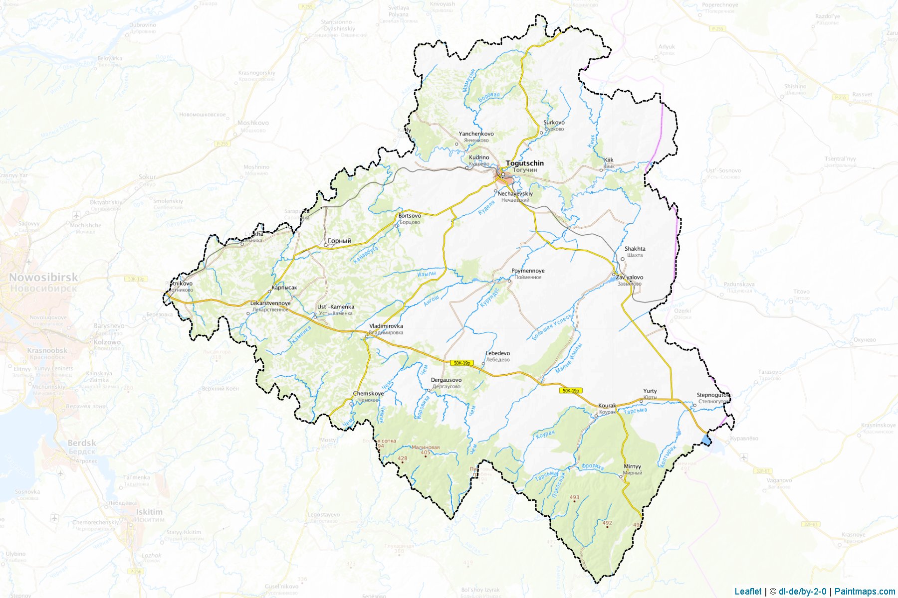 Toguchinskiy (Novosibirsk) Map Cropping Samples-1