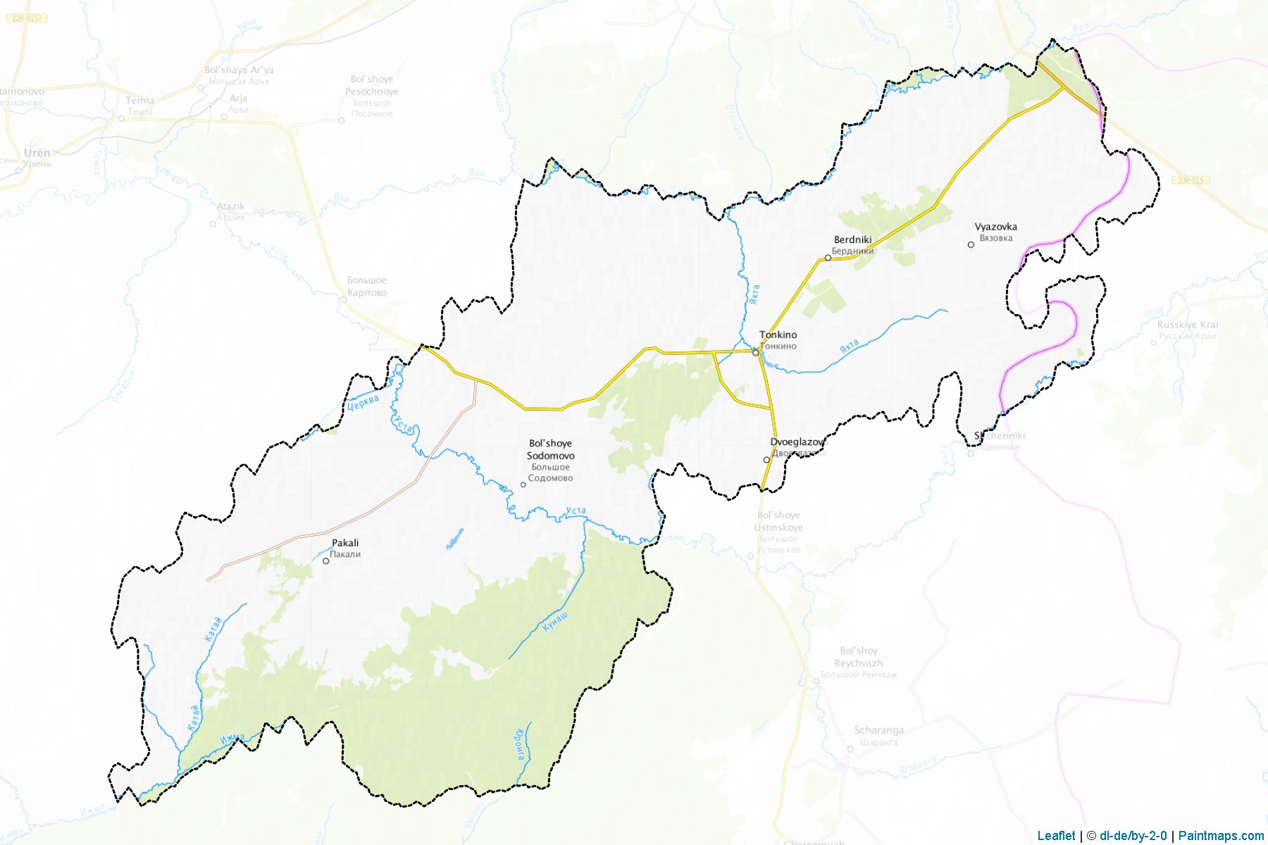 Muestras de recorte de mapas Tonkinskiy (Nizhny Novgorod)-1