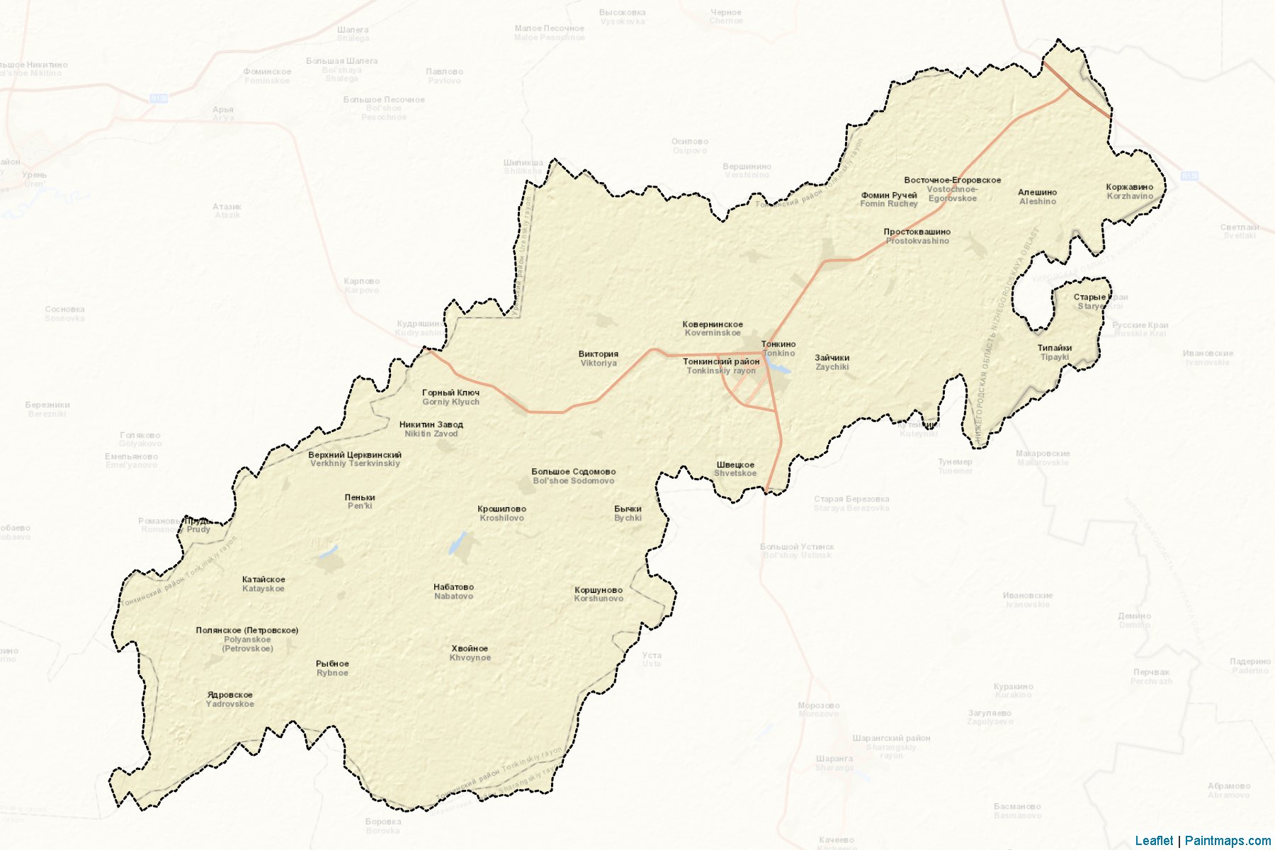 Muestras de recorte de mapas Tonkinskiy (Nizhny Novgorod)-2